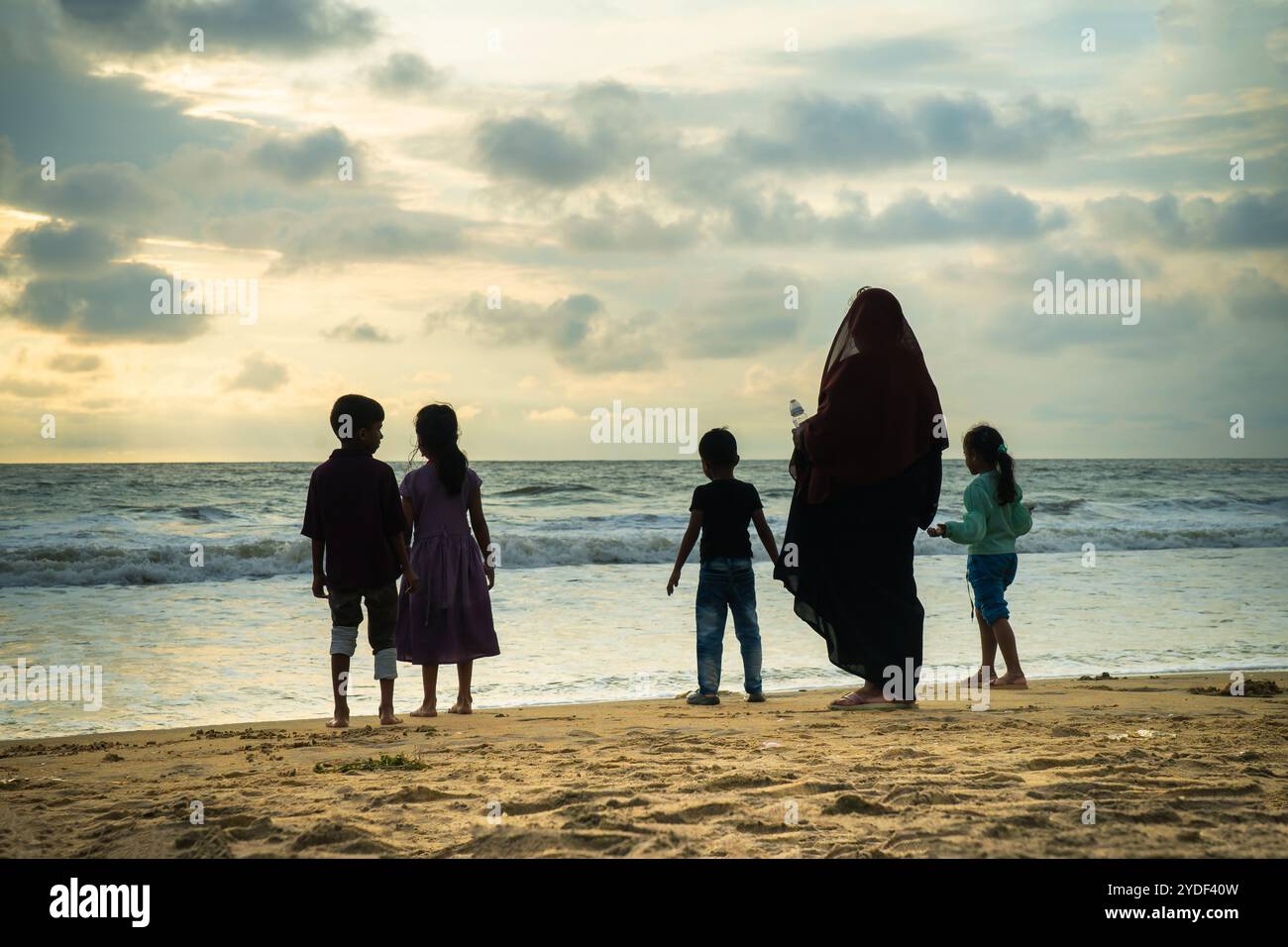 Tanur Beach, auch bekannt als Thooval Theeram Beach oder Ottupuram Beach, ist ein Strand und touristisches Schicksal in Tanur, Malappuram. Stockfoto