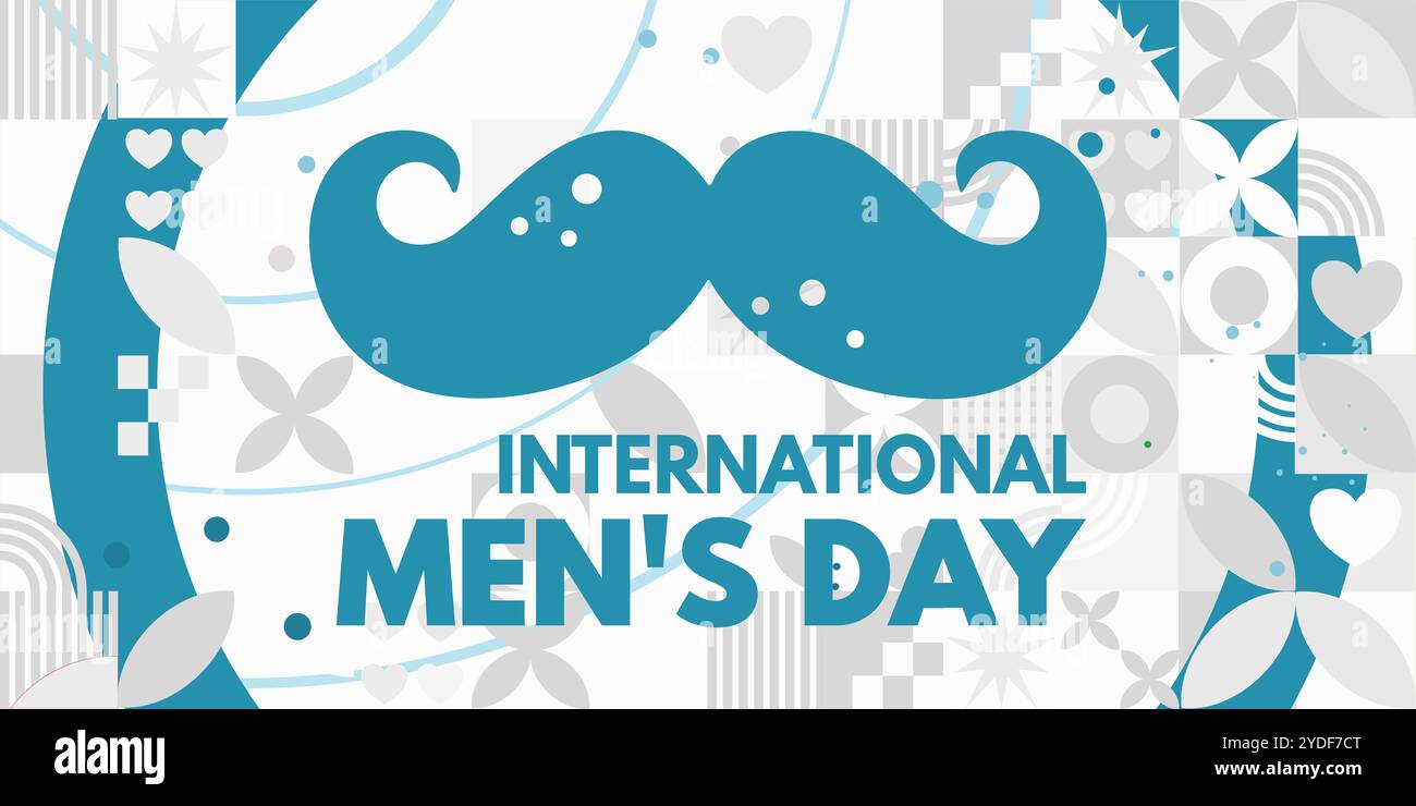Internationaler Herrentag - Banner, Karte Stock Vektor