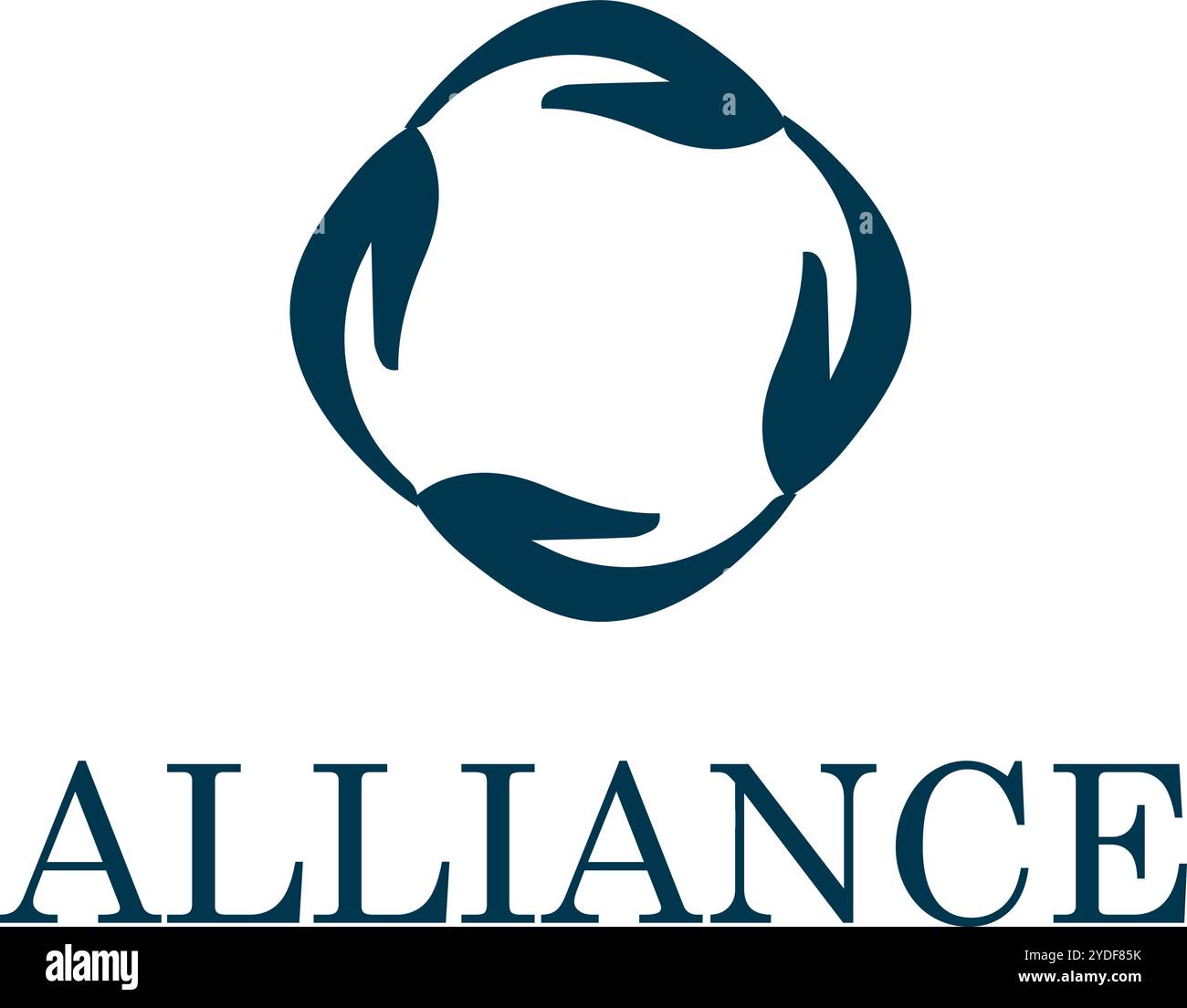 Logo der Alliance Hands Group Stock Vektor