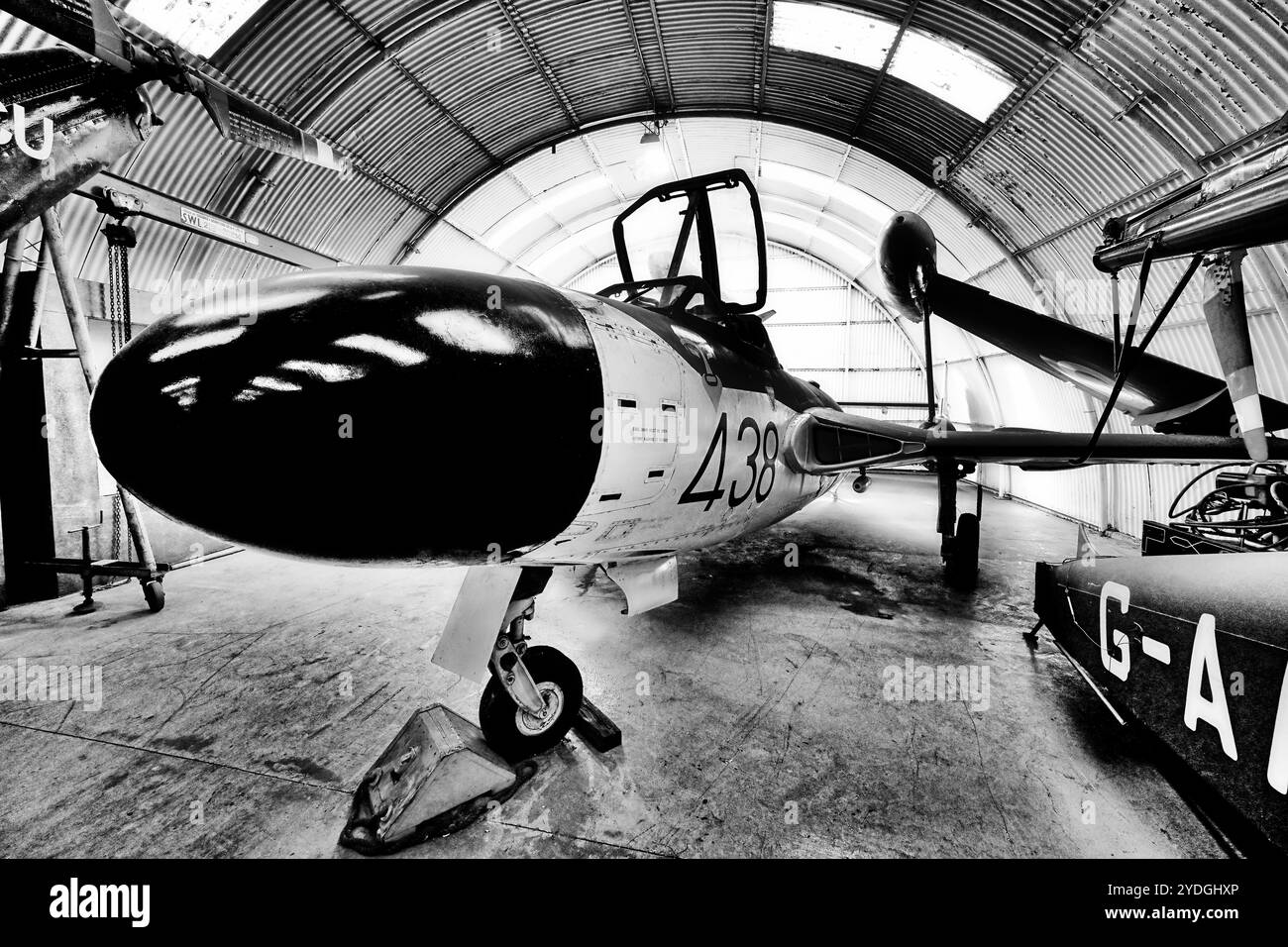 NESLAM Aero Museum Sunderland STATIC de Havilland Sea Venom FAW 22 war die letzte Variante der Royal Navy und wurde von der de Havil angetrieben Stockfoto