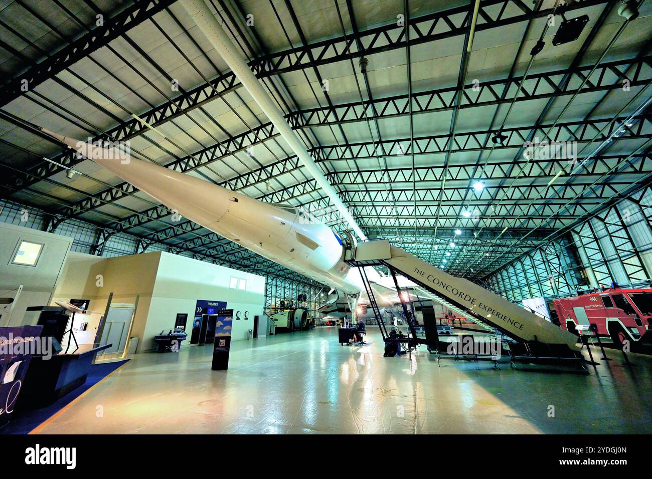 National Museum of Flight Scotland das Concorde-Erlebnis ist sicher abgehängt von den Elementen Stockfoto