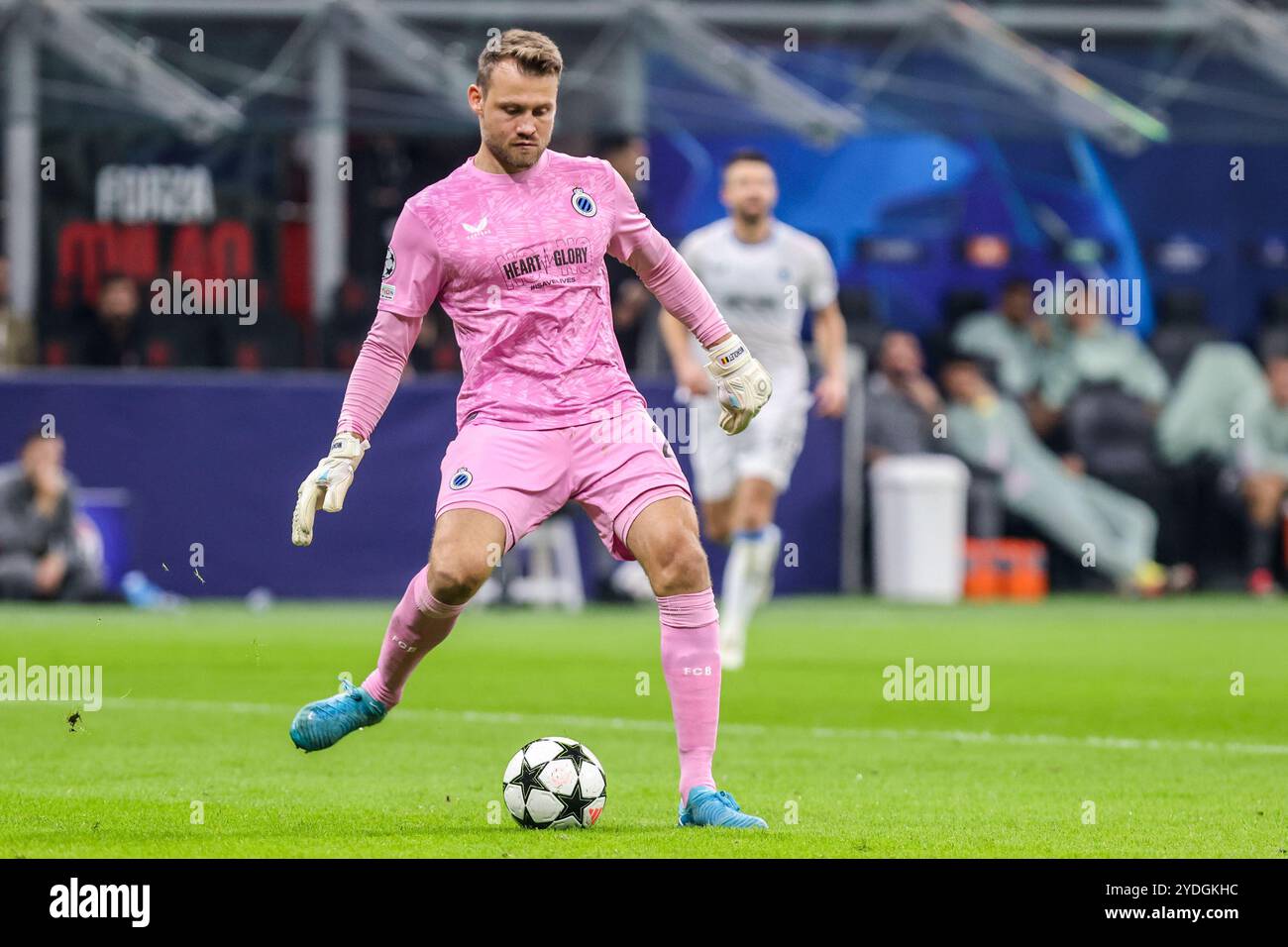Mailand 22. oktober 2024 - AC Milan - Club Brugge UEFA Champions League Fußball 2024/2025 - Simon Mignolet brügge Stockfoto