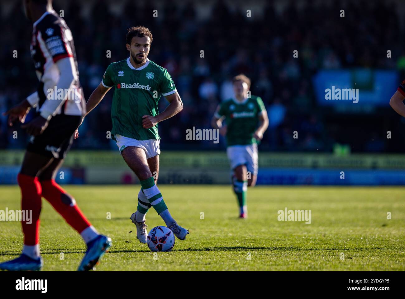 Dominic Bernard aus Yeovil Town während des Nationalliga-Spiels im Huish Park Stadium, Yeovil Bild von Martin Edwards/ 07880 707878 Stockfoto