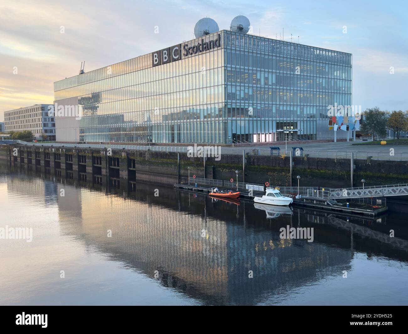 BBC Scotland Broadcasting Building in Glasgow Stockfoto