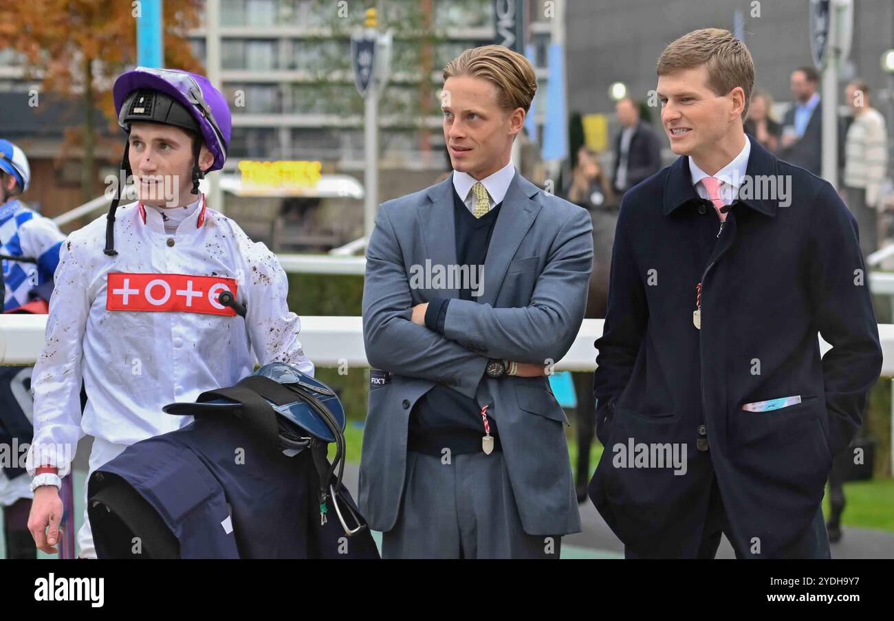 Newbury, Großbritannien, 16.08.2024, Ellaria Sand, geritten von David Egan, gewinnt die Highclere Thoroughbred Racing Stakes 14,00 auf der Newbury Racecourse, Newbury Picture von Paul Blake/Alamy Sports News Stockfoto