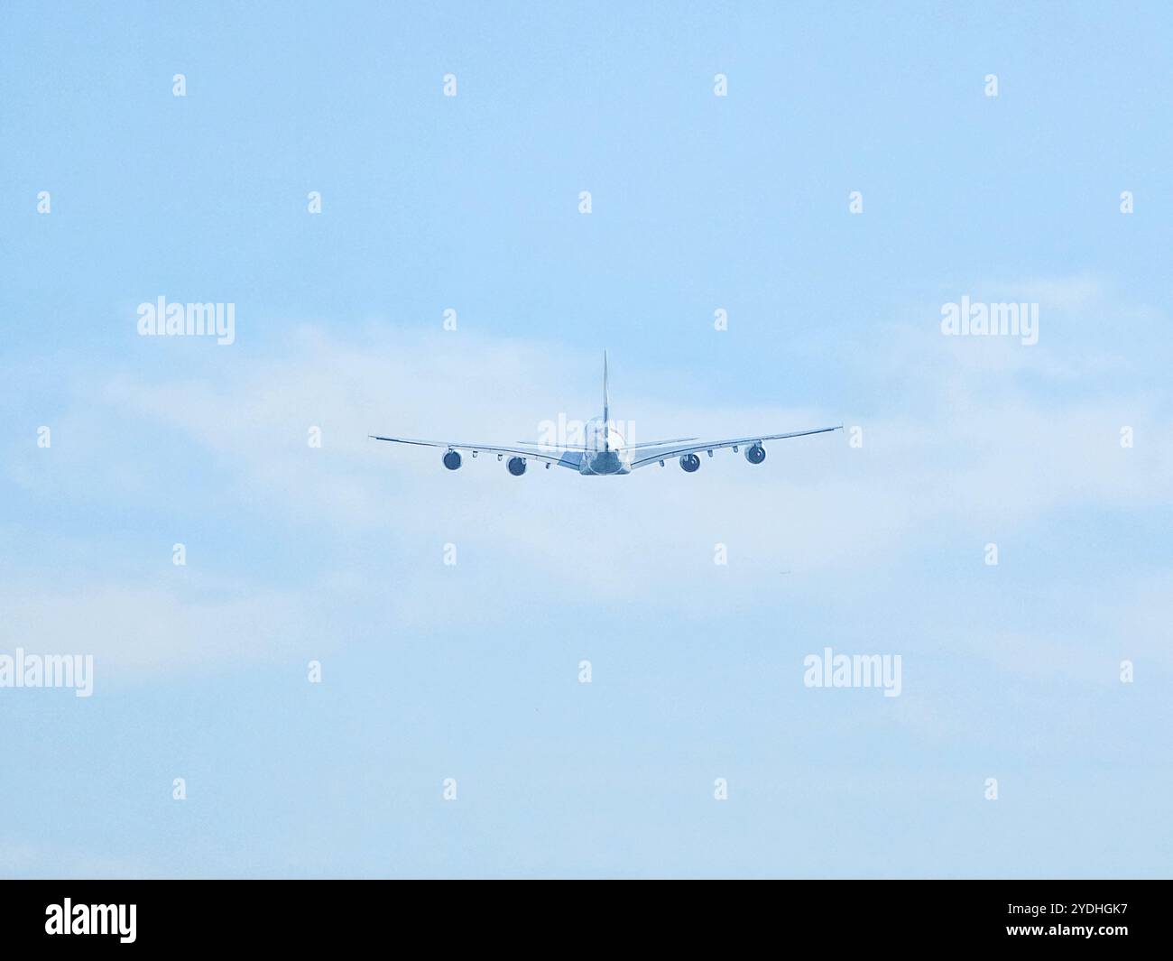 Frankfurt, Hessen, Deutschland - 13. August 2024: Emirates Airbus A380-861 A6-EUA vom Flughafen Frankfurt Stockfoto