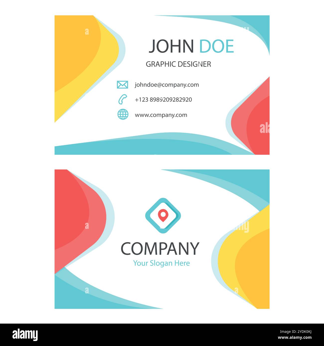 Visitenkarte Firmenbanner Visitenkarte Stock Vektor