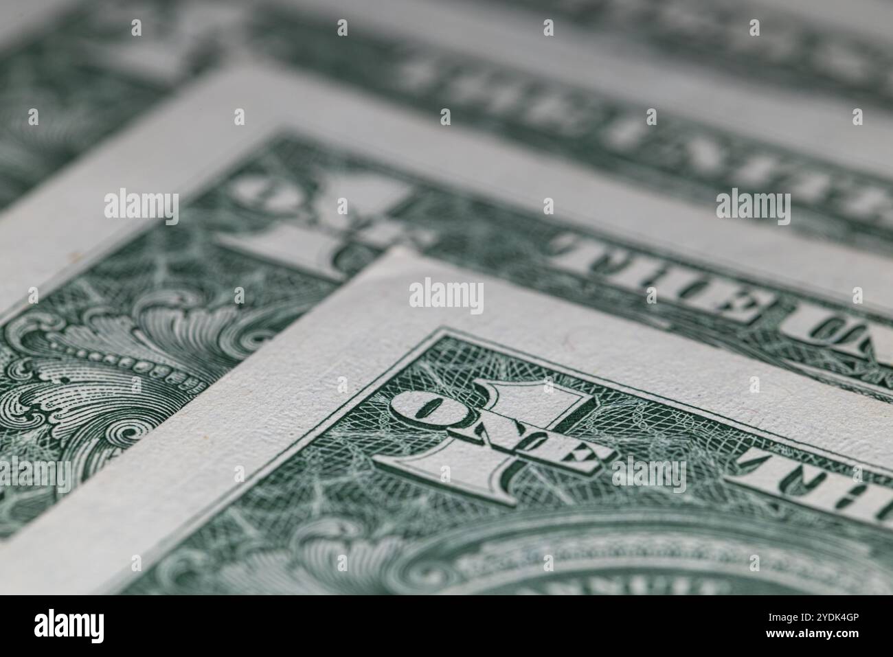Hintergrund für 1-Dollar-Banknoten zu Designzwecken Stockfoto