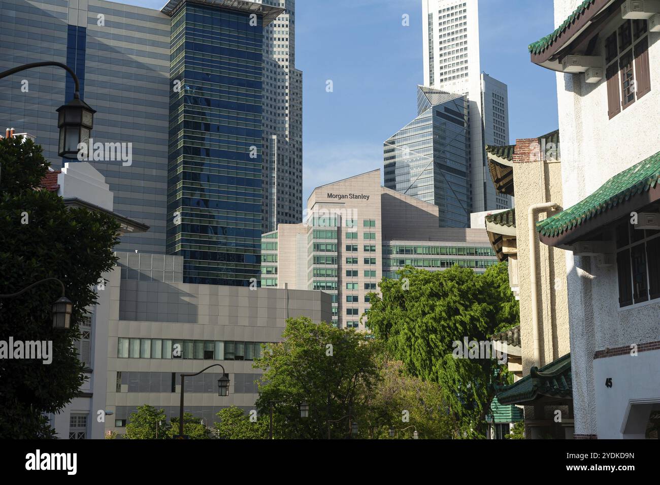 09.05.2019, Singapur, Republik Singapur, Asien, Blick auf die Gebäude im Geschäftsviertel des Stadtstaates, Asien Stockfoto