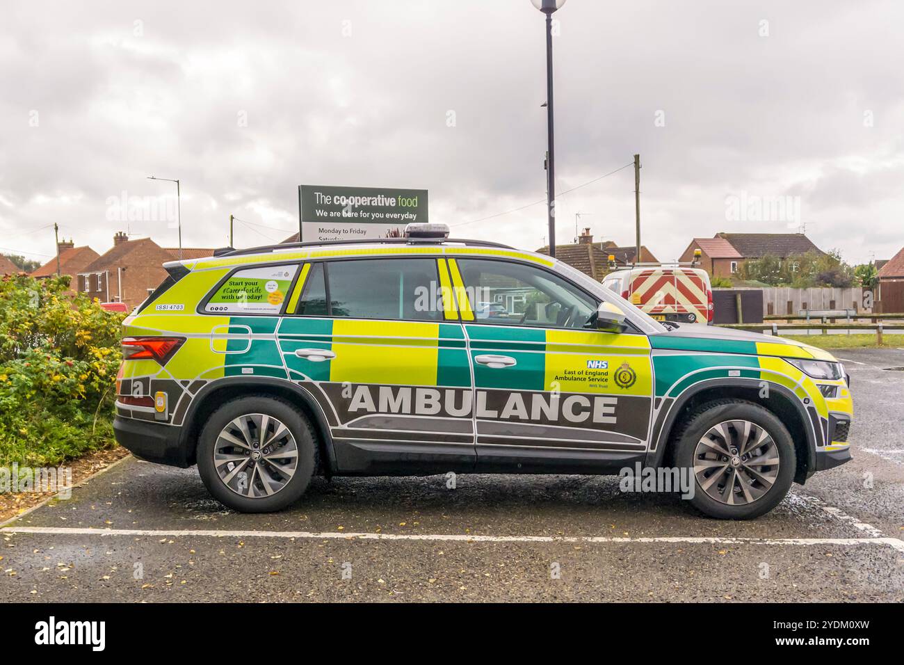 Rapid Response Ambulance des East of England Ambulance Service NHS Trust. Stockfoto