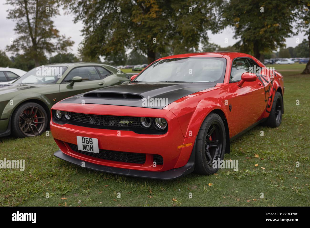 2018 Dodge Challenger SRT Demon, ausgestellt auf der Salon Privé Concours d’Elégance Motorshow im Blenheim Palace. Stockfoto