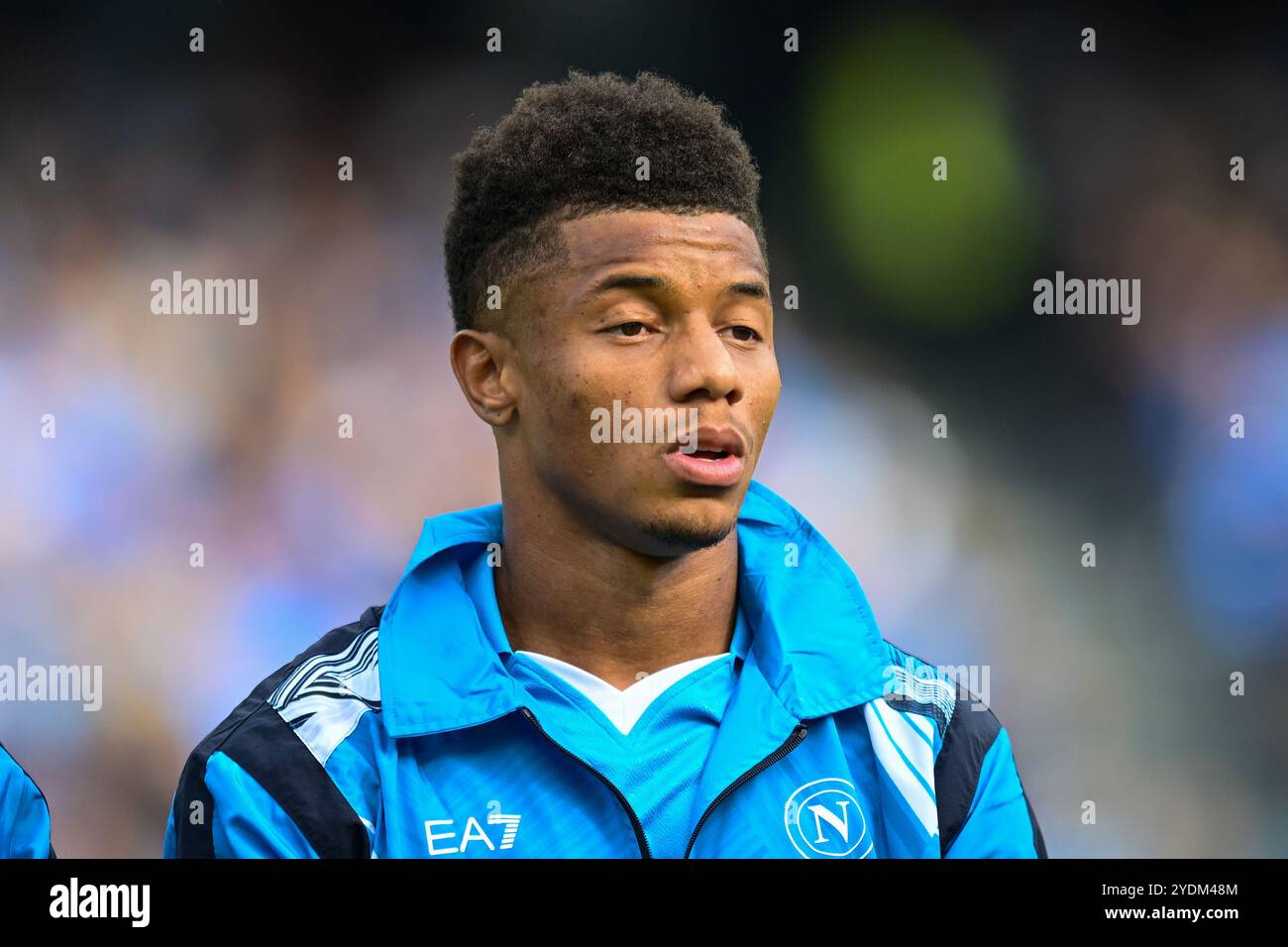 David NERES vom SSC Napoli sieht beim Spiel der Serie A zwischen SSC Napoli und US Lecce im Diego Armando Maradona Stadium in Neapel auf Octo an Stockfoto