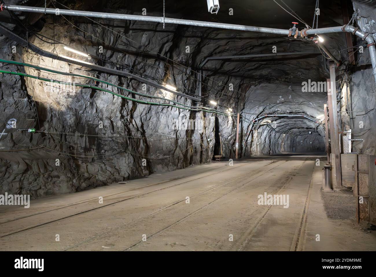 Eisenerzminentunnel in Kiruna Schweden Stockfoto