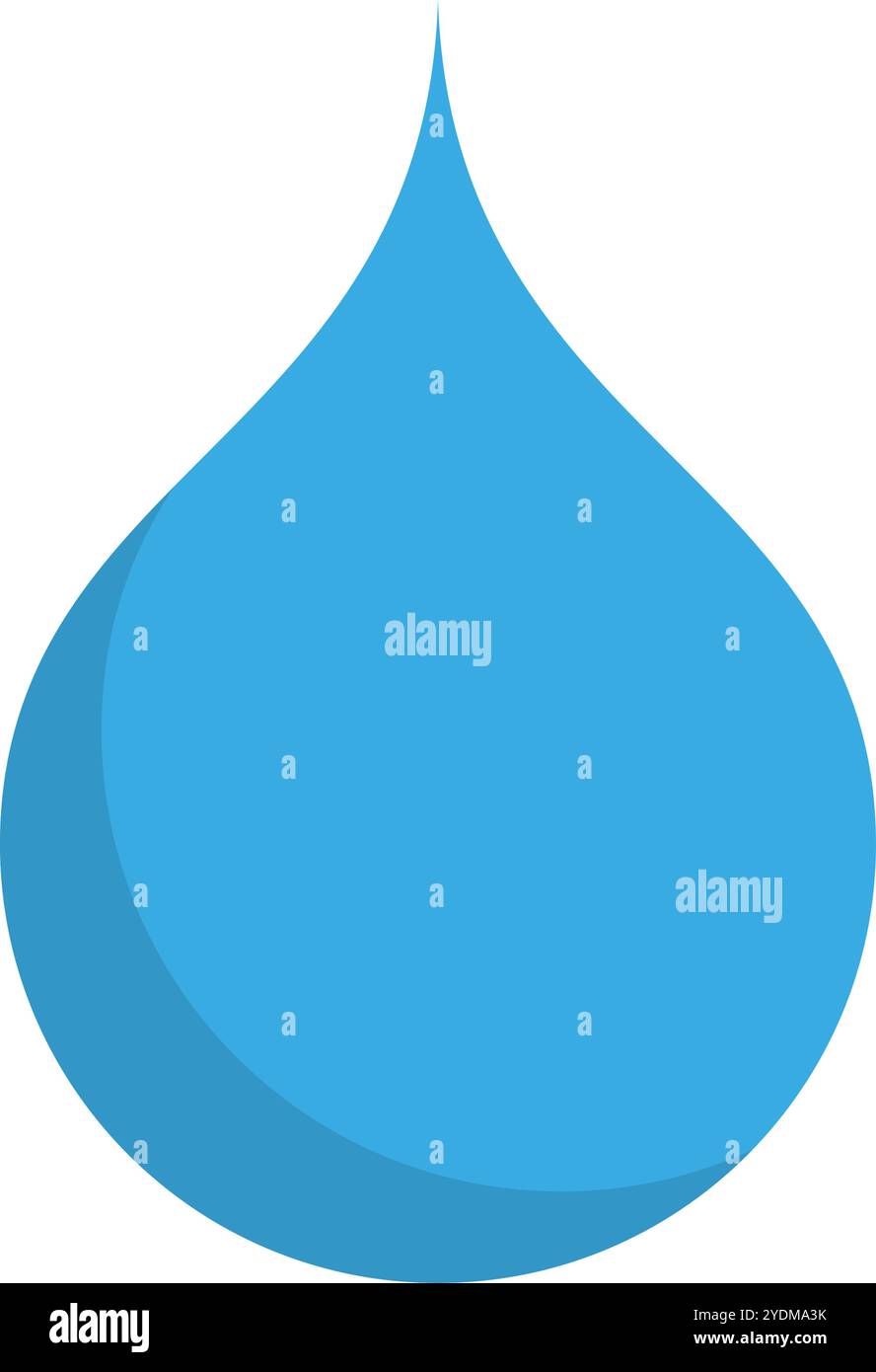 Wassertropfensymbol mit flachem Design. Editierbarer Vektor. Stock Vektor