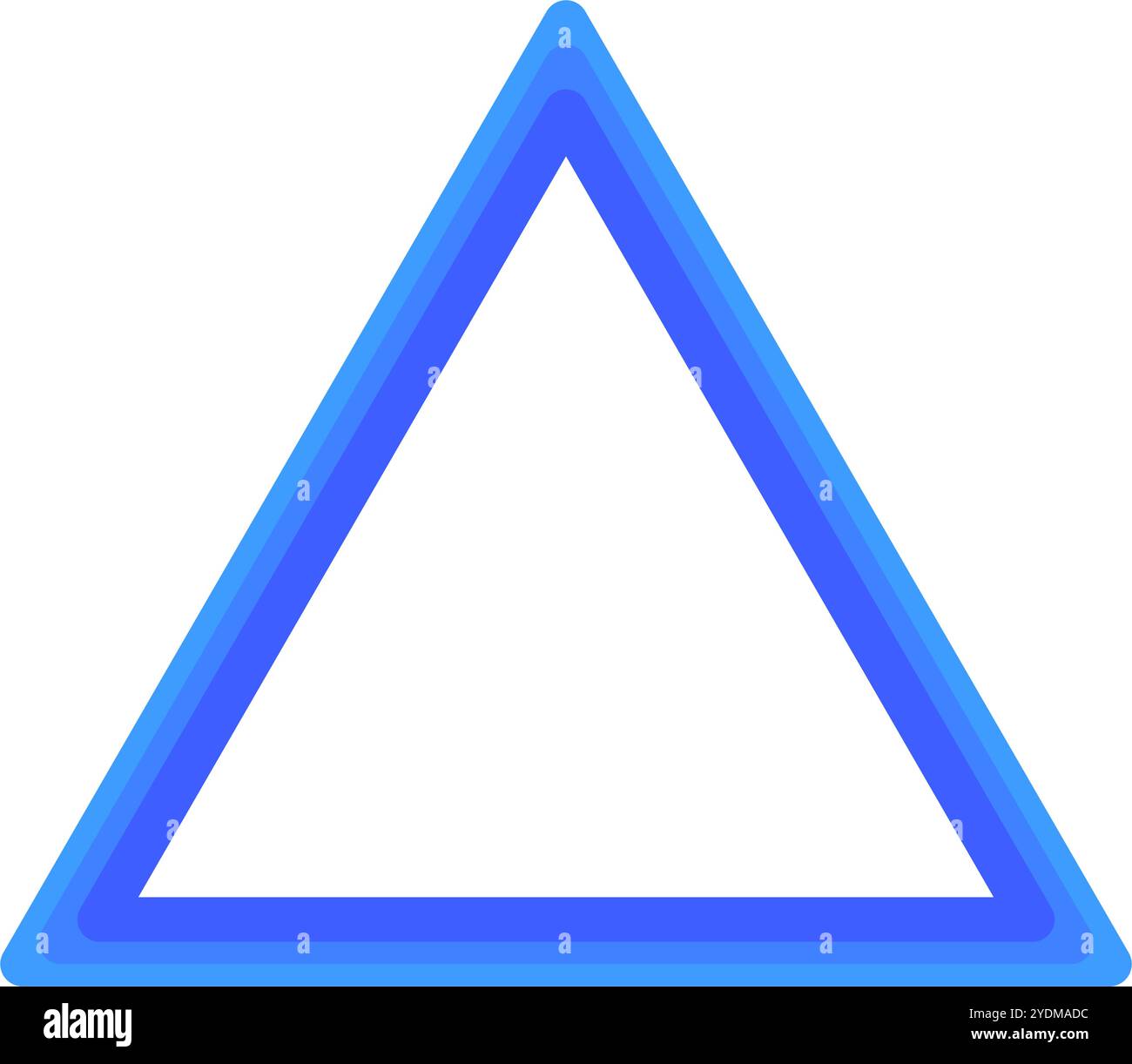 Blaues modernes Dreieck-Logo. Editierbarer Vektor. Stock Vektor