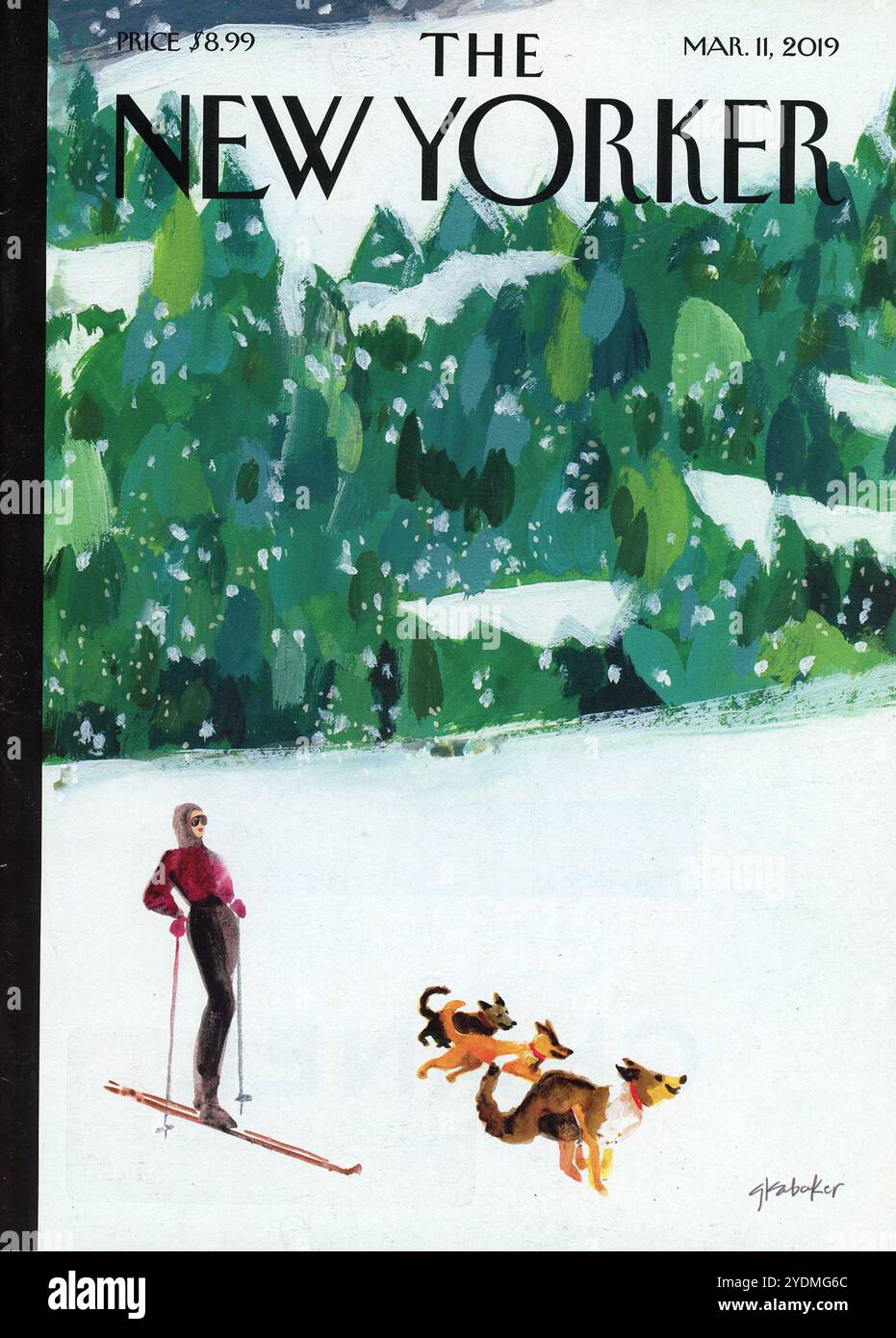 Titelblatt des Magazins „The New Yorker“, Ausgabe vom 11. März 2021, USA Stockfoto