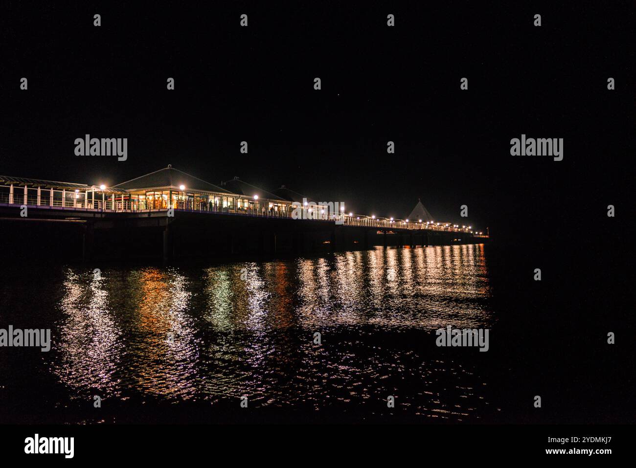 Der Heringsdorfer Pier, Usedom, Kaiserliche Bäder, Ostsee, Deutschland, Europa Stockfoto