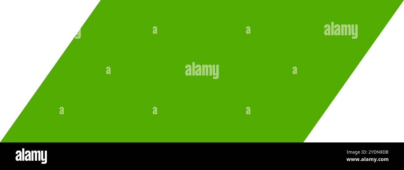 Grünes Symbol für Parallelogramm-Form. Editierbarer Vektor. Stock Vektor