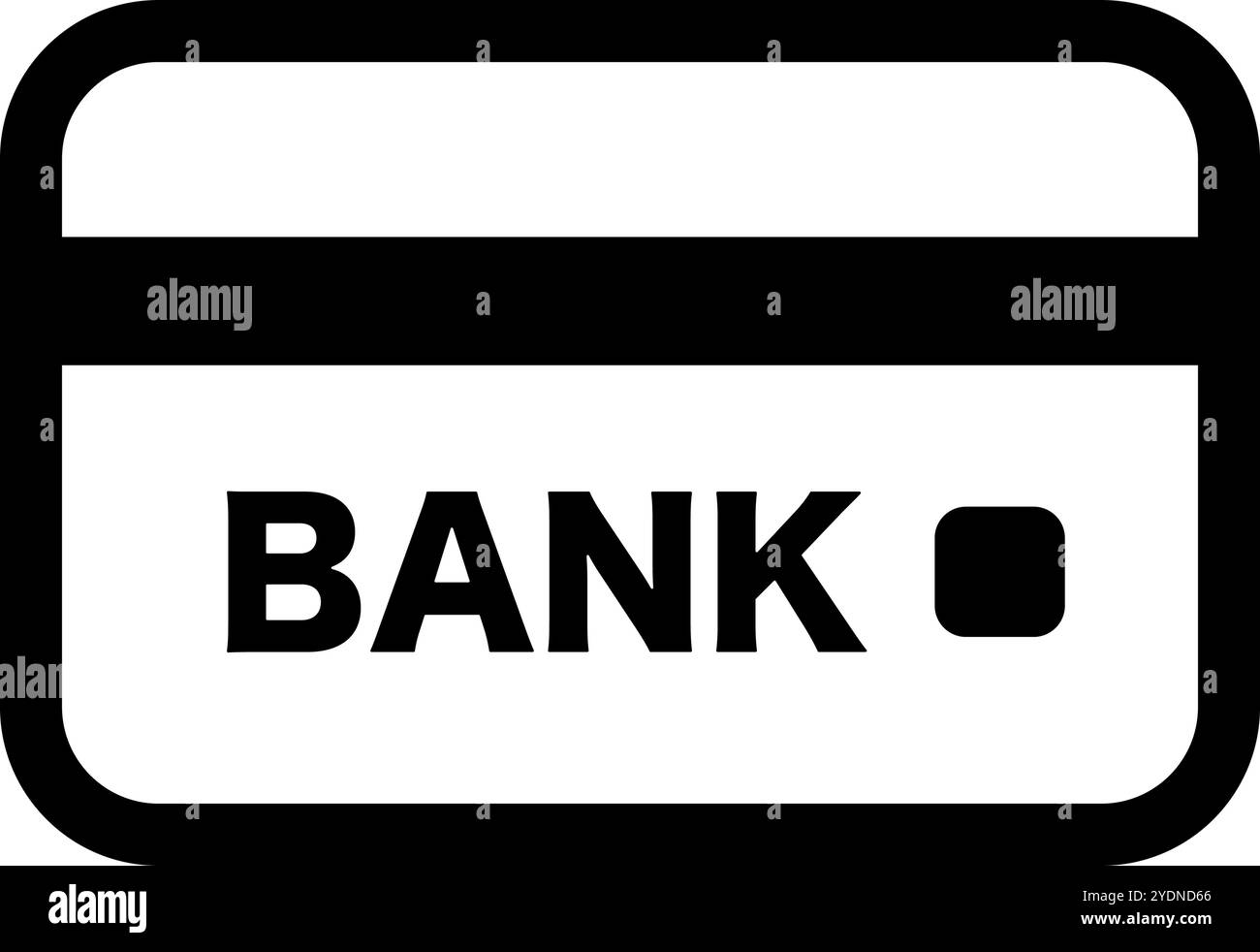 Kartensymbol für Bankkonto. Editierbarer Vektor. Stock Vektor