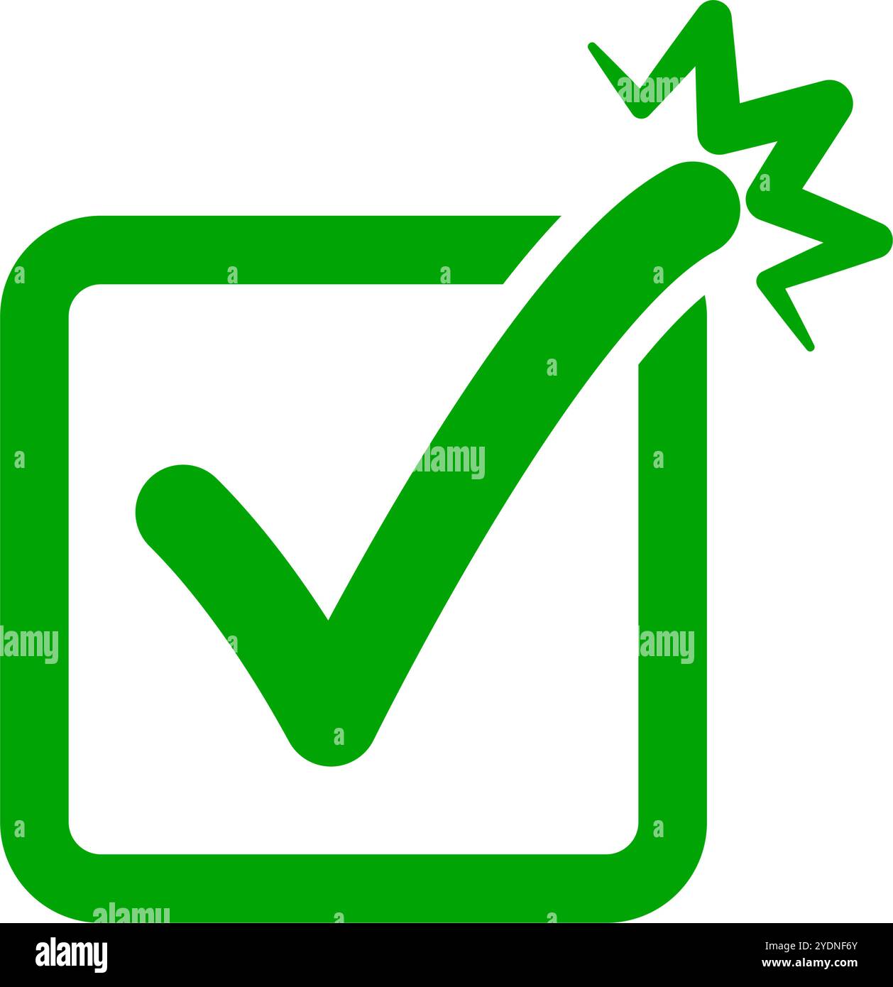 Popup Hervorhebung Kontrollkästchen. Achtung-Symbol. Editierbarer Vektor. Stock Vektor