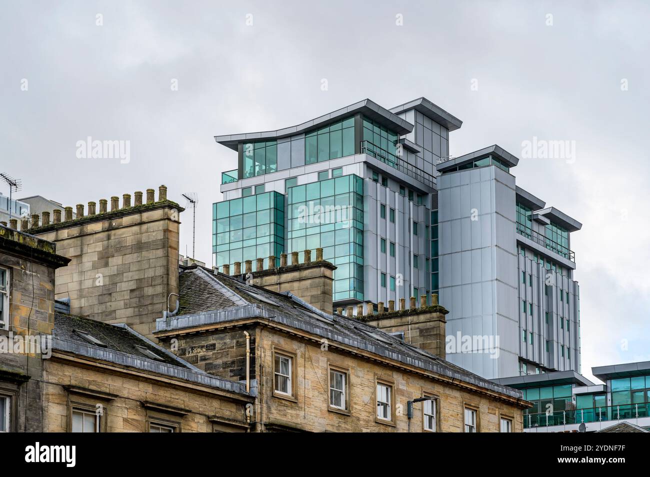 Das Pinnacle Private Apartments Building, Bothwell Street, Glasgow, Schottland, Großbritannien, Europa Stockfoto