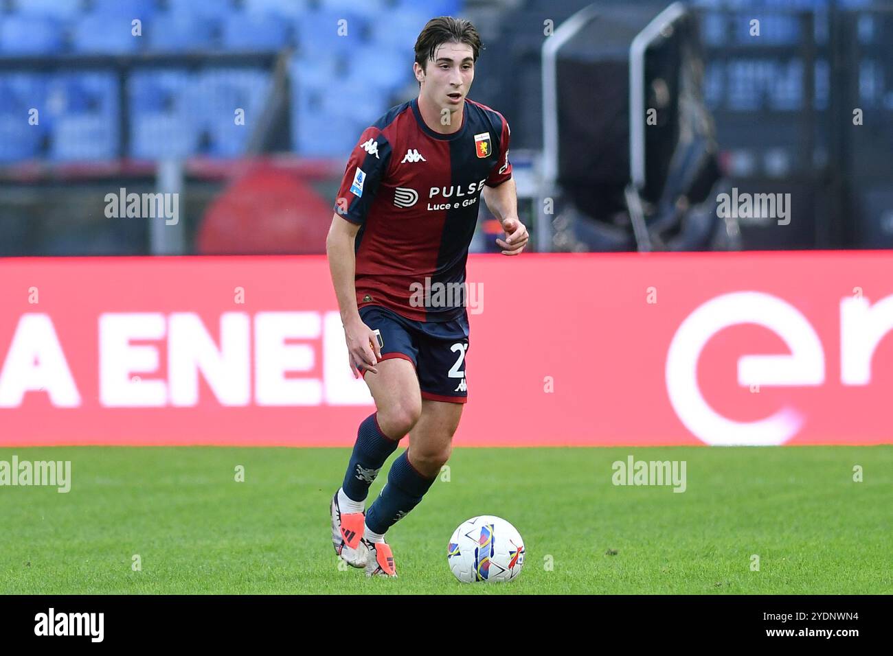 Rom, Latium. Oktober 2024. Fabio Miretti aus Genua während des Spiels der Serie A zwischen Lazio und Genua im Olympiastadion, Italien, 27. Oktober 2024. Gutschrift: massimo insabato/Alamy Live News Stockfoto