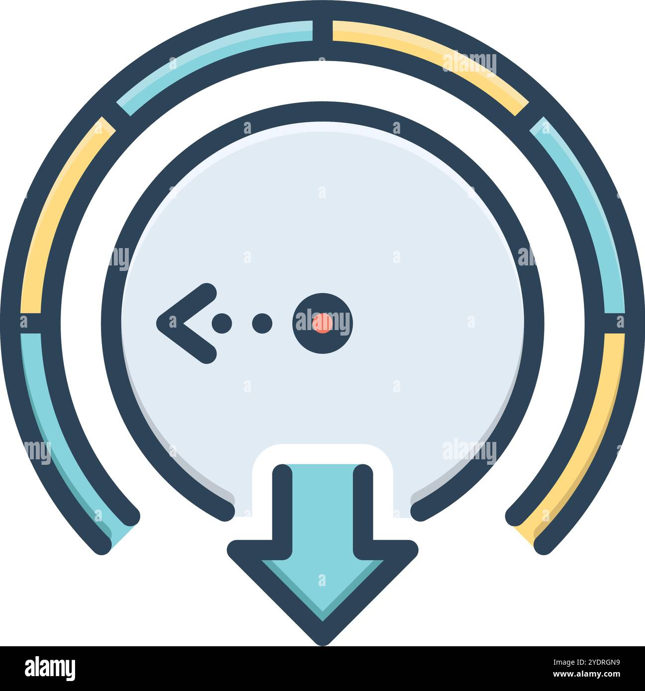 Symbol für langsam, waagerecht Stock Vektor