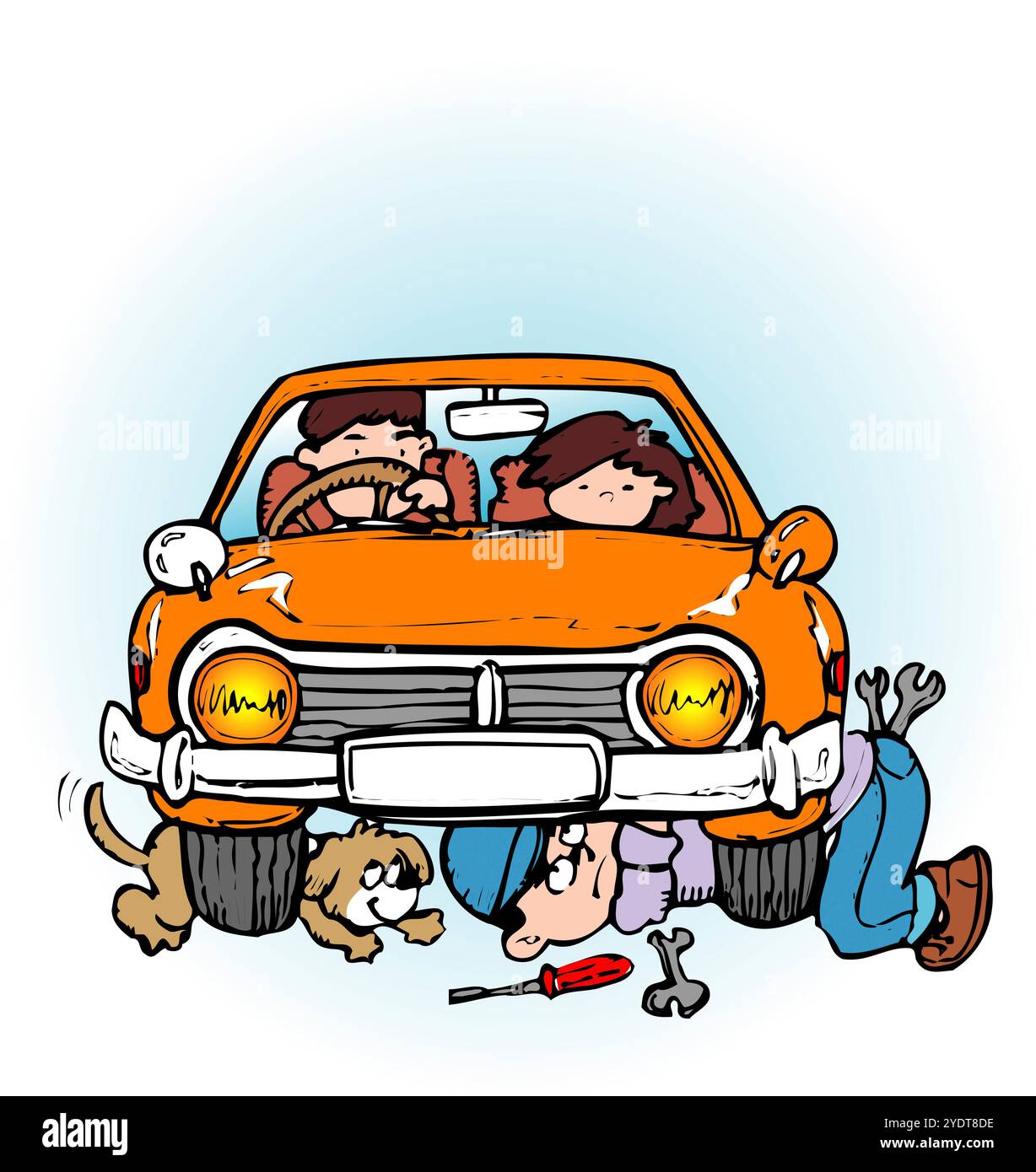 Kfz-Reparatur Stockfoto