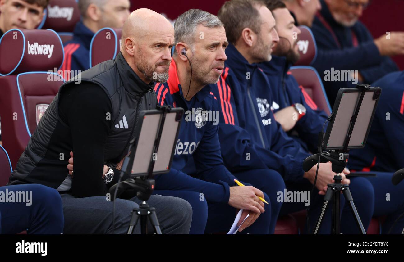 Manchester United Manager Erik Ten Hag Stockfoto