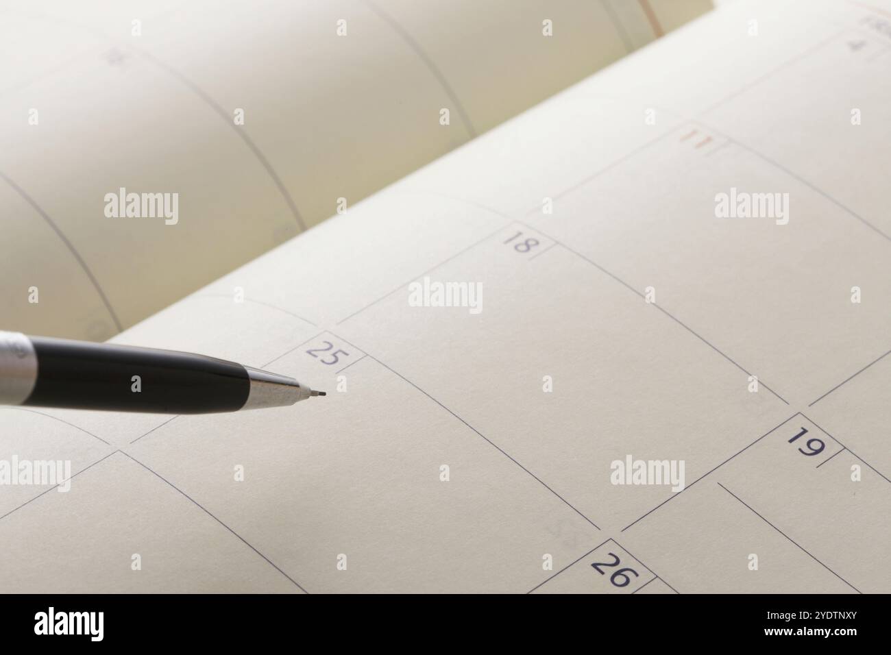 Terminkalender Stockfoto