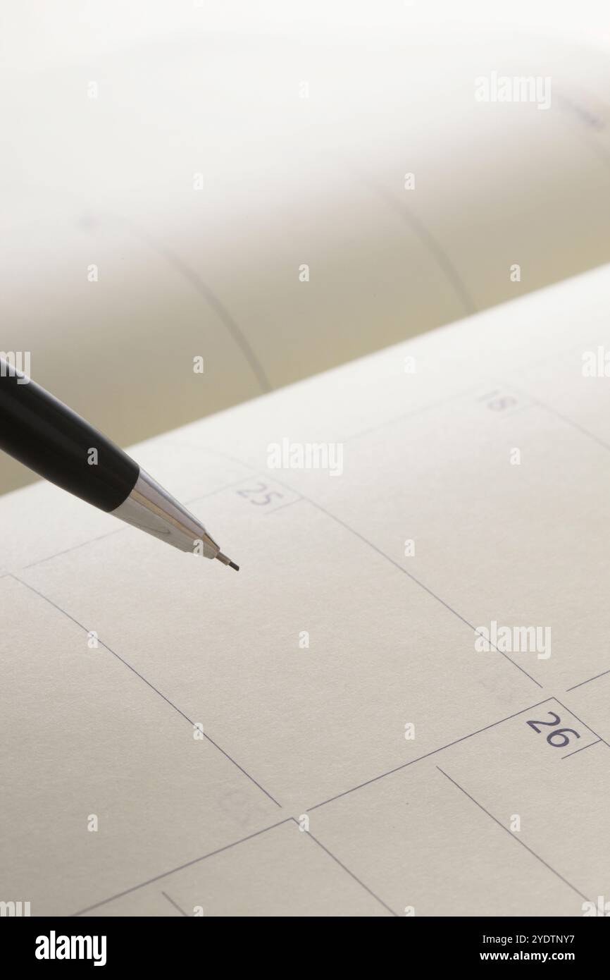 Terminkalender Stockfoto