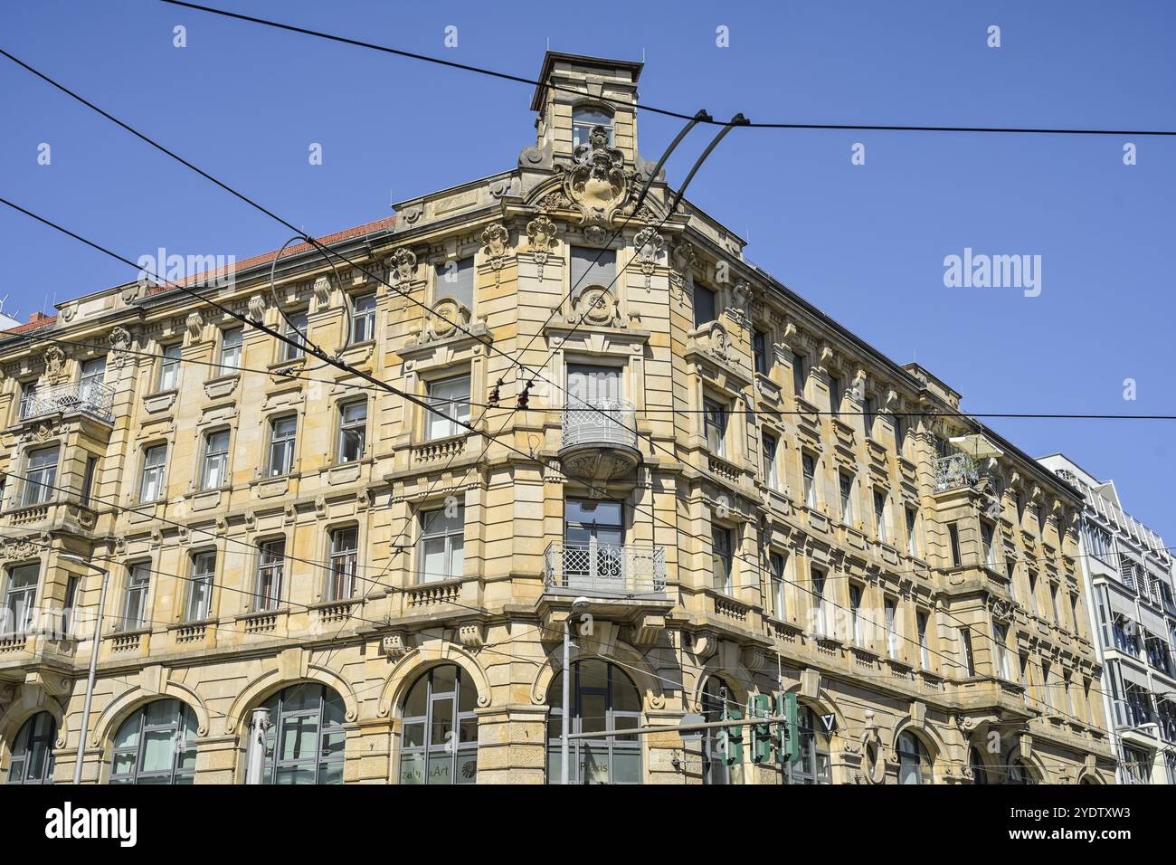 Geschäftshaus Chausseestraße 22, Invalidenstrasse 35, Mitte, Berlin, Deutschland, Europa Stockfoto