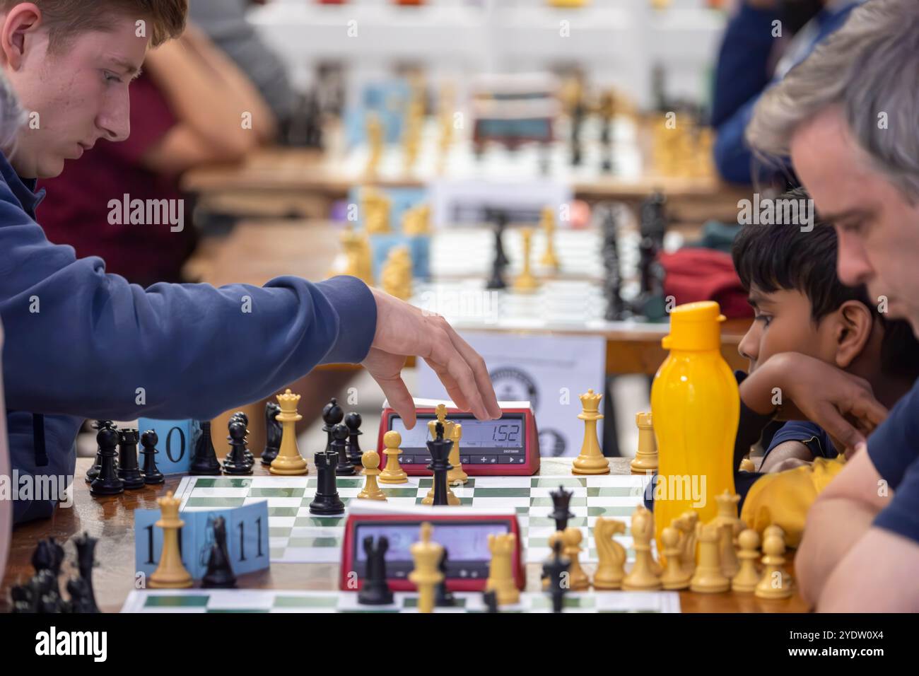 Schachturnier in Glasgow Stockfoto