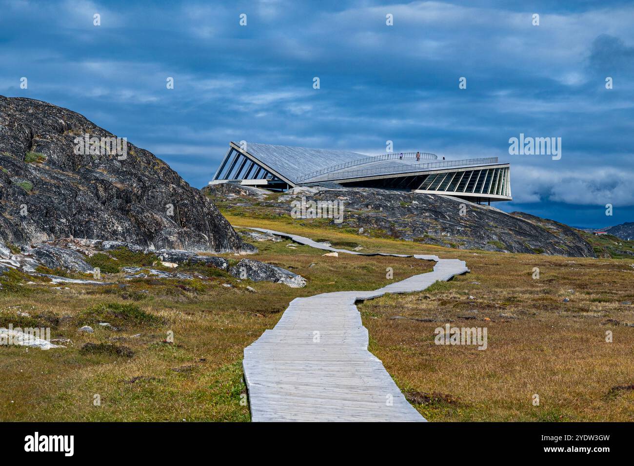 Wissenschaftszentrum, Ilulissat-Eisfjord, UNESCO-Weltkulturerbe, Westgrönland, Dänemark, Polarregionen Stockfoto