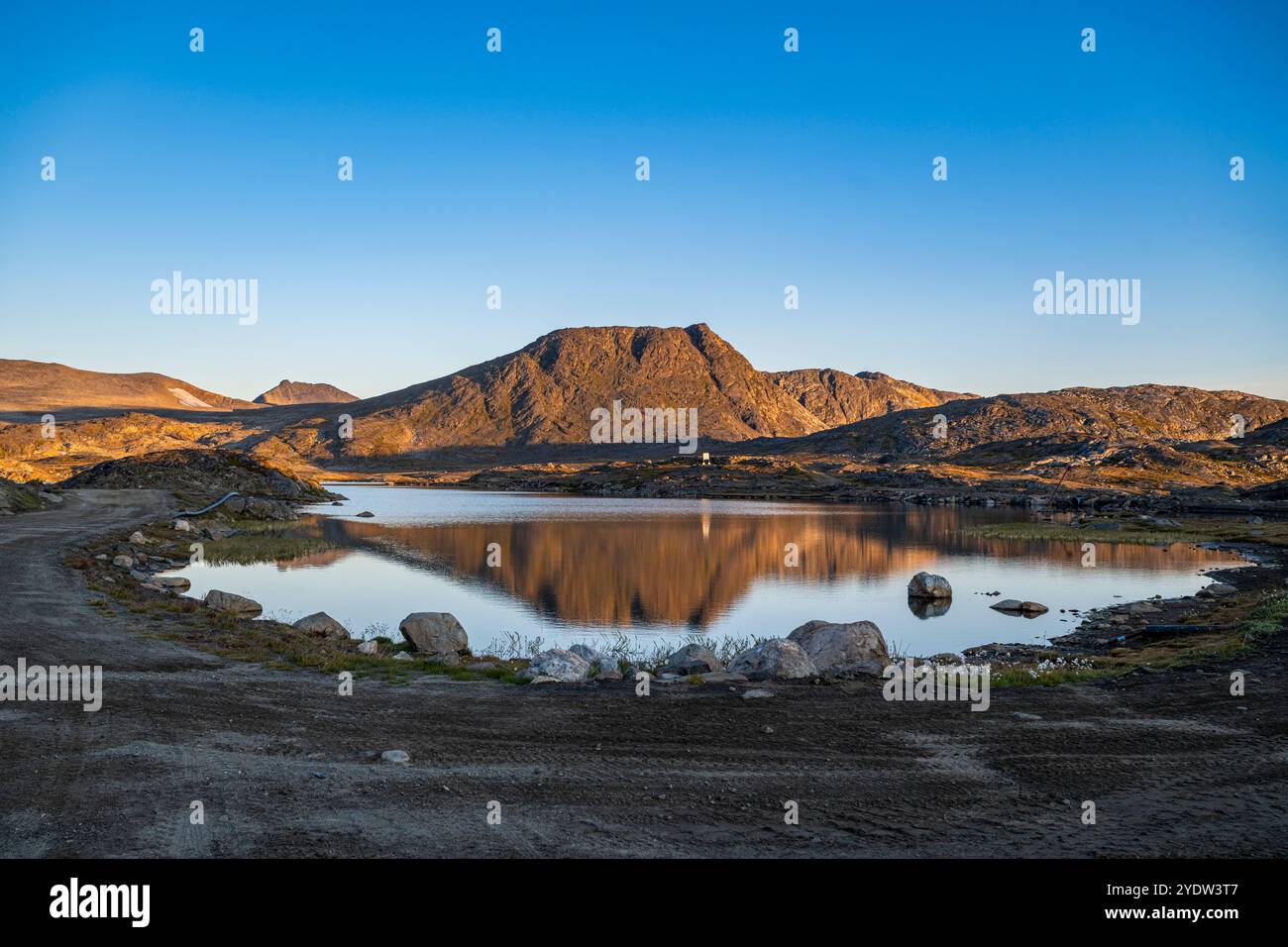 Bergfjord, Kulusuk, Grönland, Dänemark, Polarregionen Stockfoto
