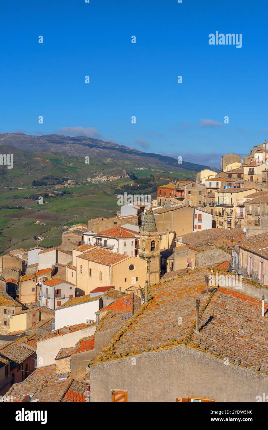 Gangi, Palermo, Sizilien, Italien, Mittelmeer, Europa Stockfoto