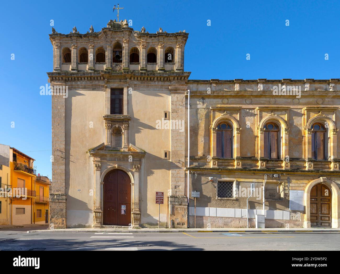 Kirche S. Biagio und Kloster, ehemaliges Kollegium Maria, Vittoria, Ragusa, Sizilien, Italien, Mittelmeerraum, Europa Stockfoto