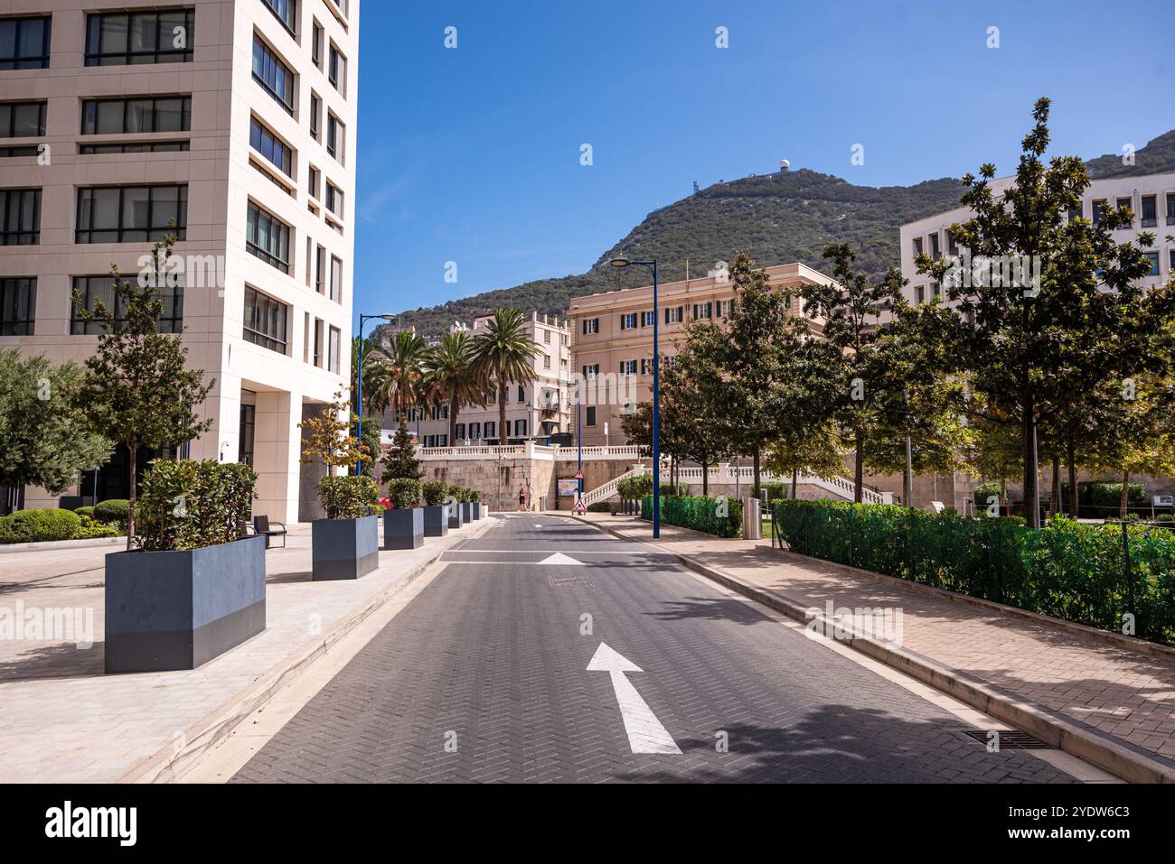 Zentrum von Gibraltar im Süden der iberischen Halbinsel, Gibraltar, Europa Stockfoto