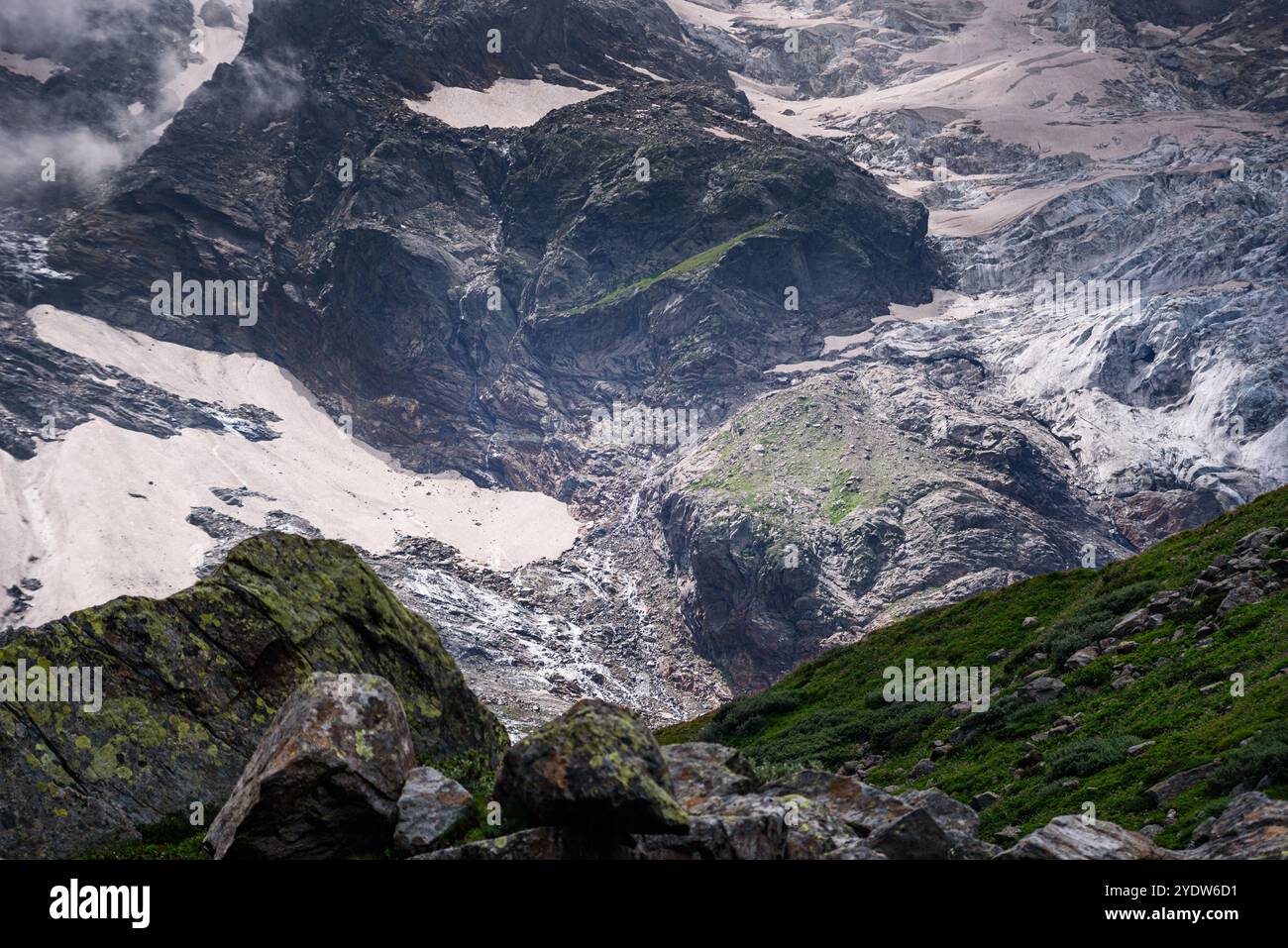 Monte Rosa, Dufourspitze, Italienische Alpen, Italien, Europa Stockfoto