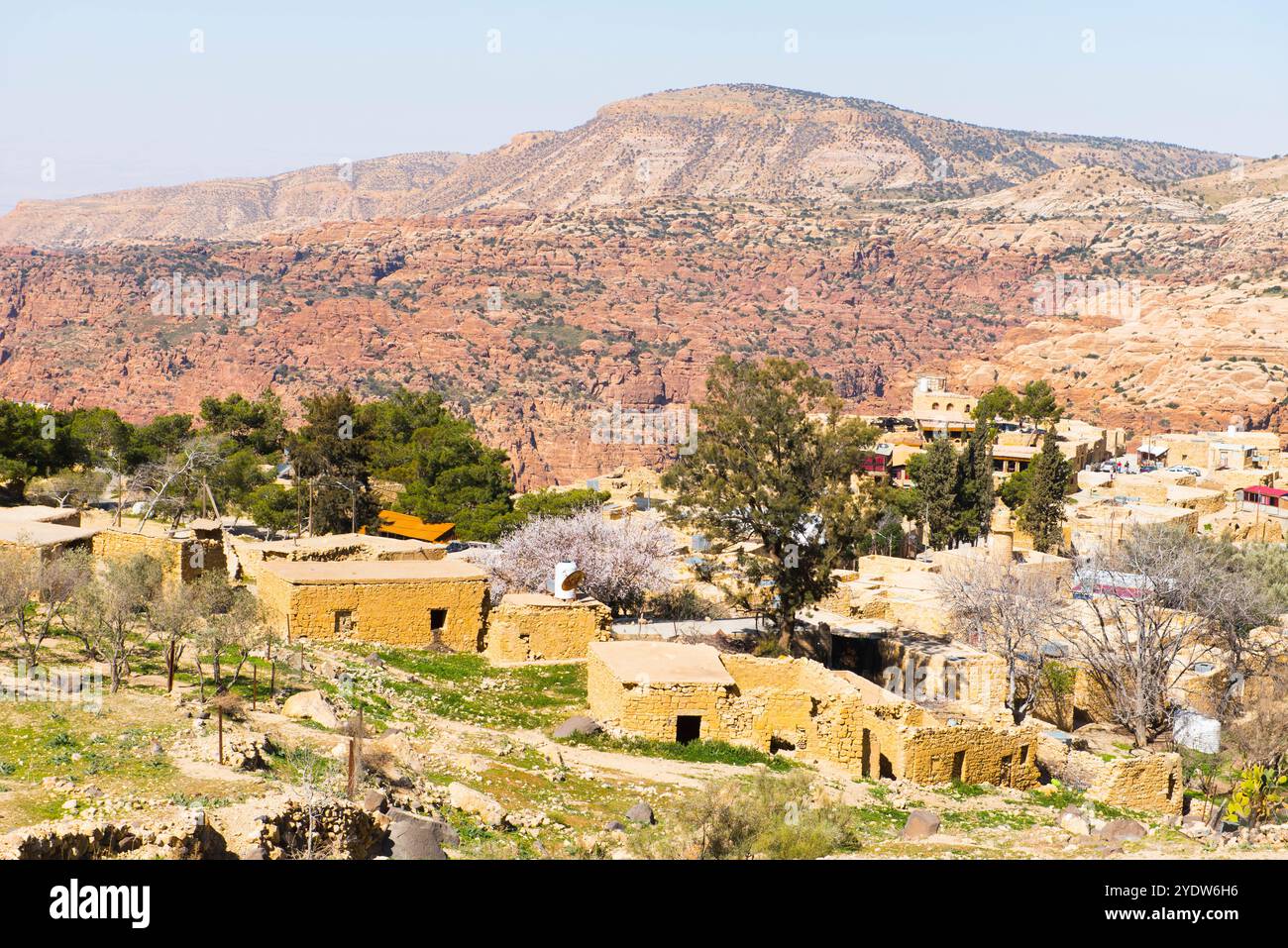 Dana Village, Dana Biosphärenreservat, Jordanien, Naher Osten Stockfoto