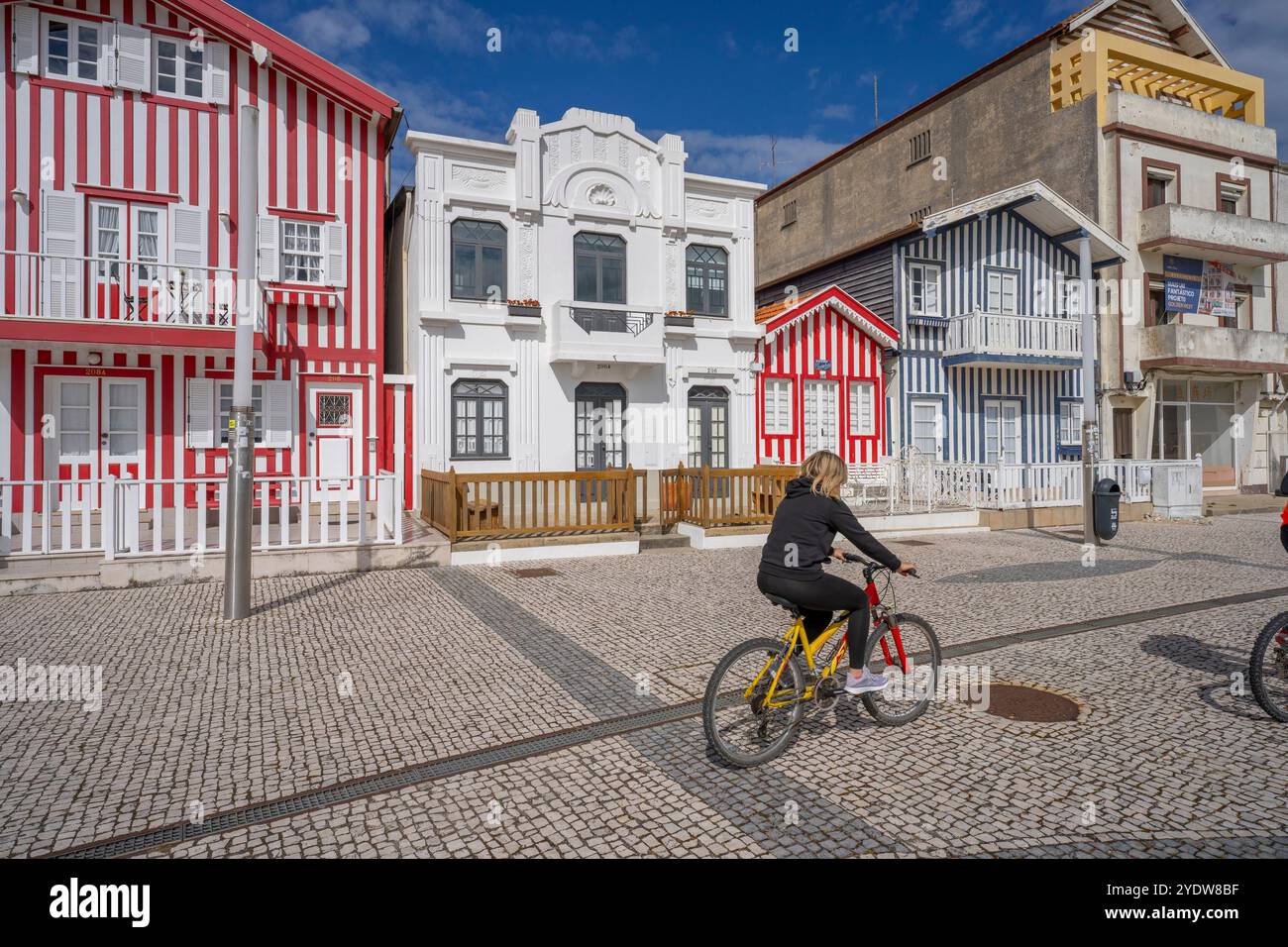 Costa Nova do Prado, Costa Nova, Ria de Aveiro, Aveiro District, Portugal, Europa Stockfoto