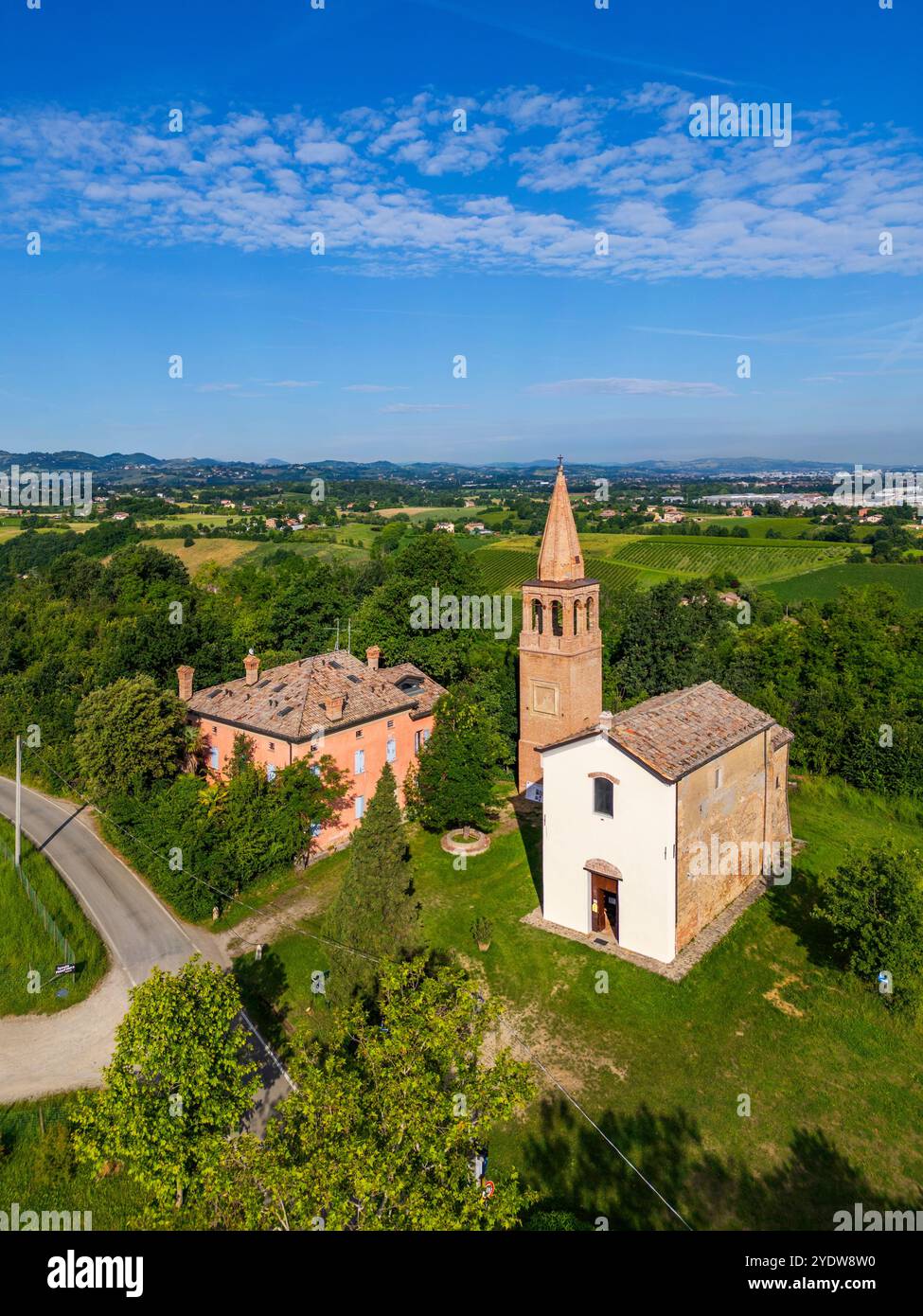 Dorf Solignano Vecchio, Castelvetro di Modena, Modena, Emilia-Romagna, Italien, Europa Stockfoto