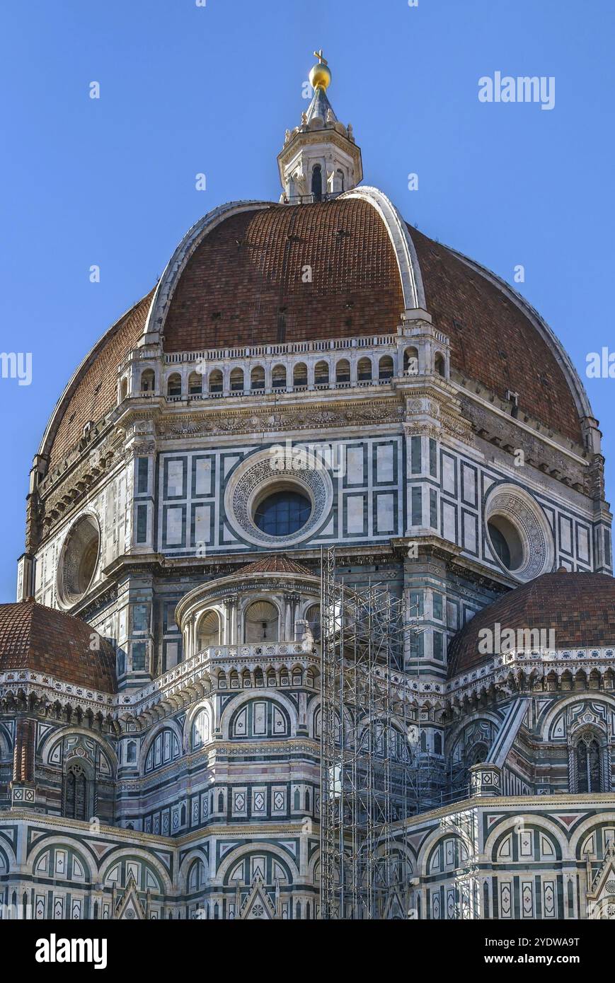 Die Cattedrale di Santa Maria del Fiore ist die Hauptkirche von Florenz in Italien. Kuppel Stockfoto