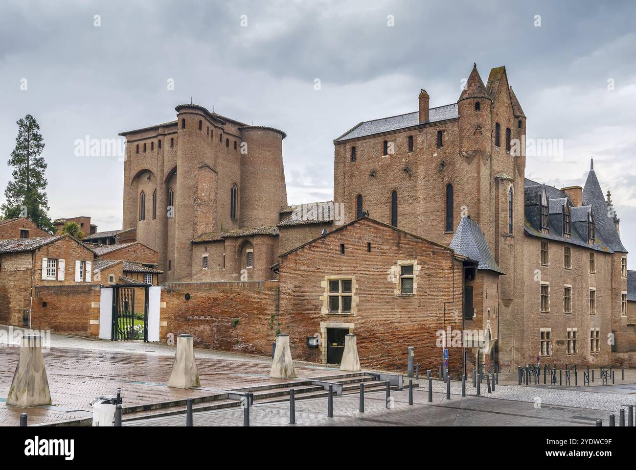 Der Berbie Palace ist ein alter Bischofspalast in Albi im Südwesten Frankreichs Stockfoto