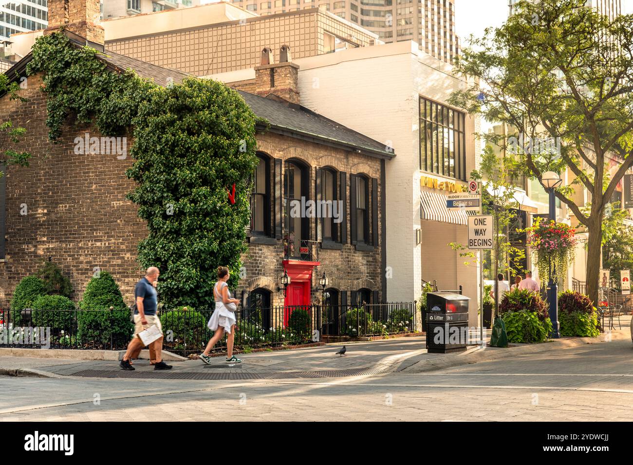 Toronto Ontario Kanada High-End Yorkville Luxuseinkaufsviertel Stockfoto
