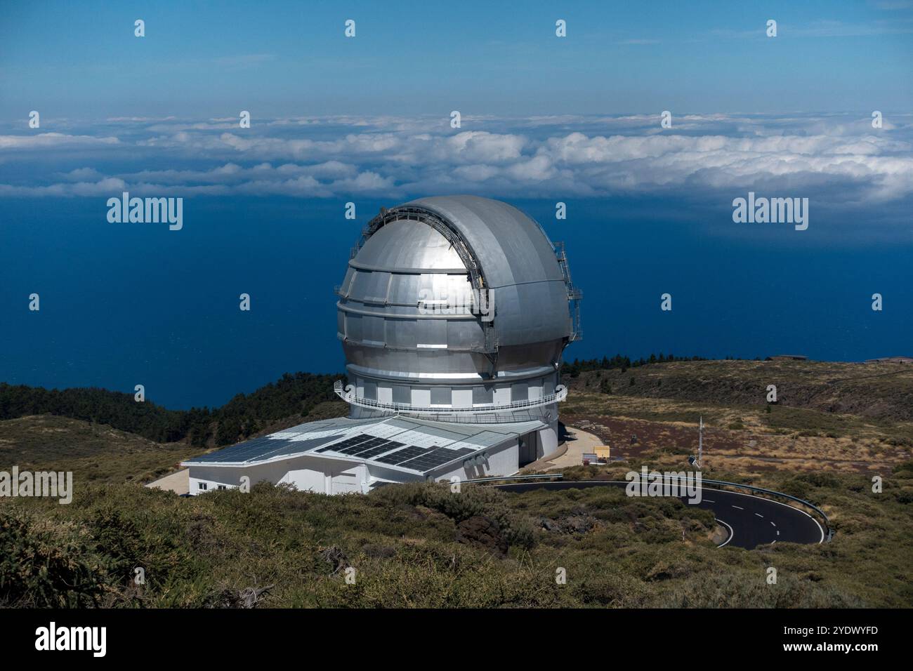 Roque Los Muchachos, La Palma, Kanarische Inseln, Spanien: Astronomisches Observatorium von Roque Los Muchachos Stockfoto