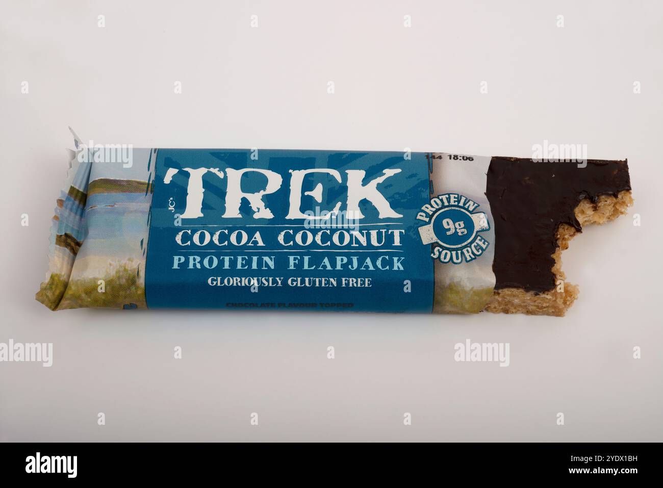 Trek Kakao coconut Protein flapjack Stockfoto