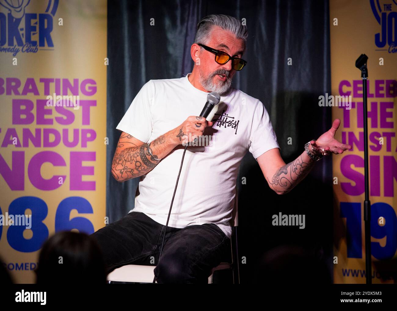 Markus Birdman als Headliner im Joker Comedy Club, Southend-on-Sea, Essex © Clarissa Debenham (Film Free Photography) / Alamy Stockfoto