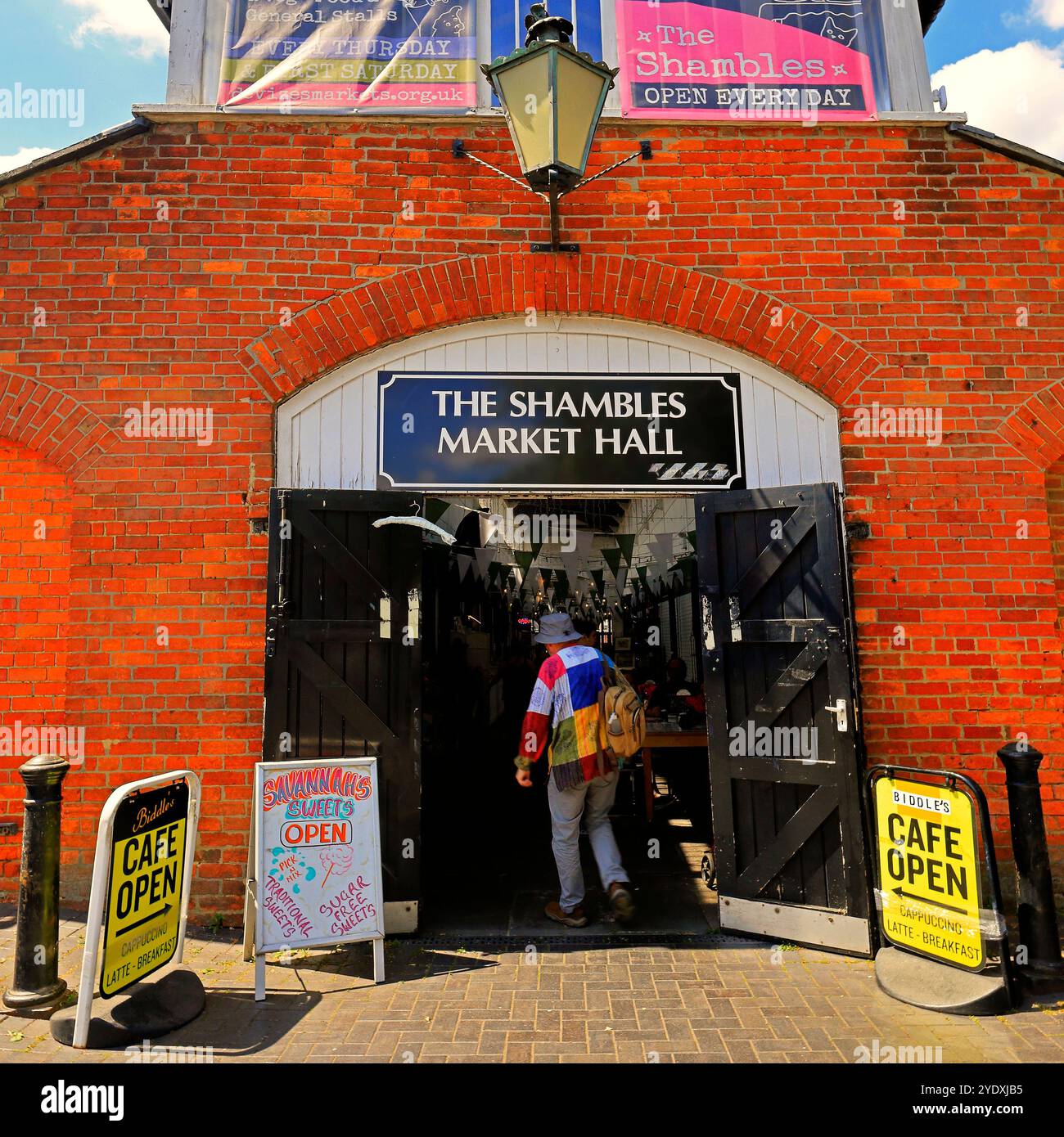 The Shambles Market Hall, Devizes, Wiltshire, England, Großbritannien. Juli 2024 Stockfoto