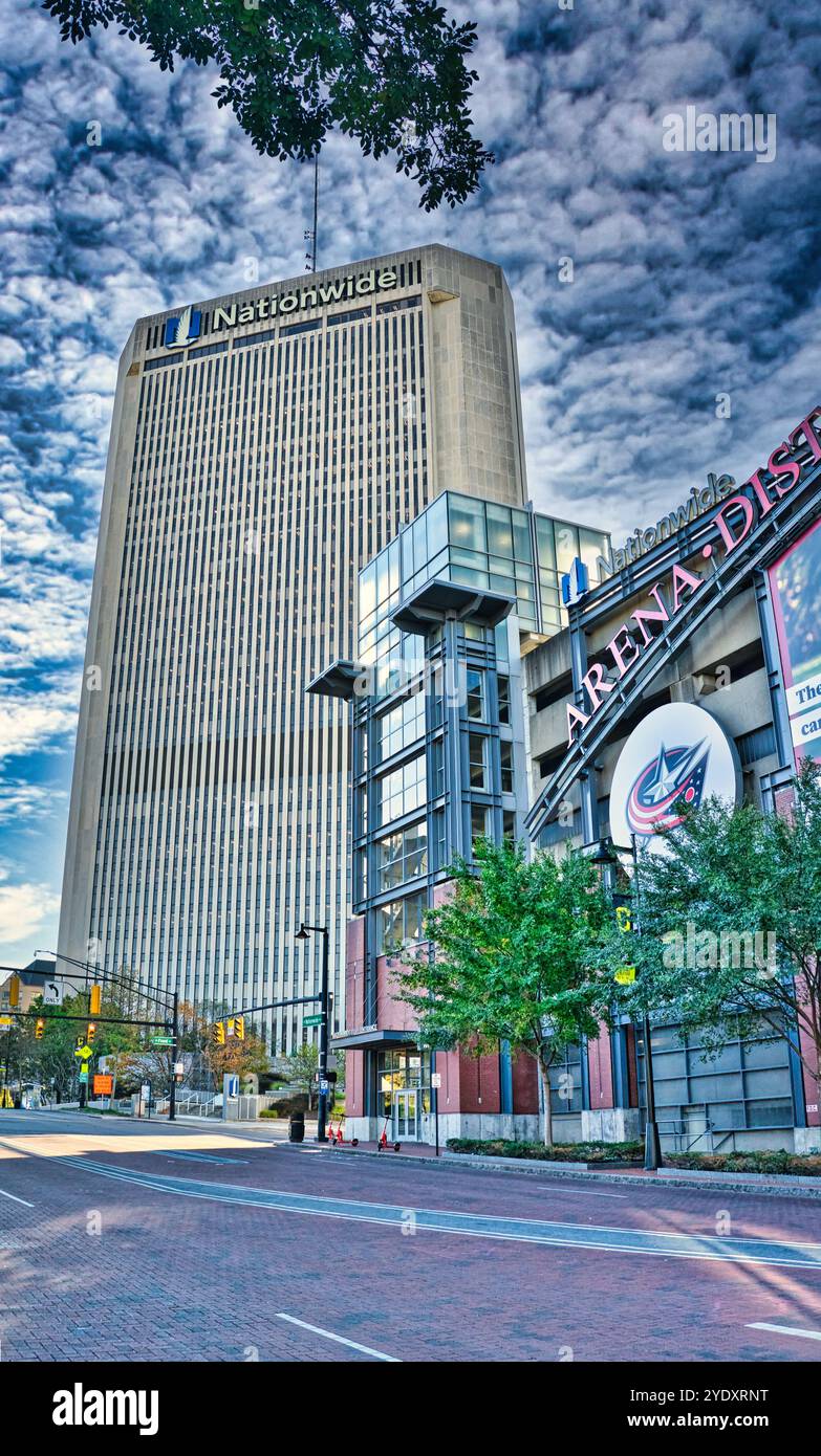 Hyatt Regency in der Innenstadt von Columbus Ohio in der Nähe des Arena District und der Short North Entertainment District. USA 2024 Stockfoto